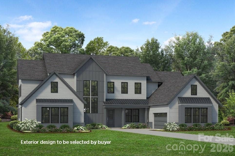 1412 Lottie Lane, #04, Weddington, NC 28104 Hampshire Modern Farmhouse Exterior (rendering for representation purposes)
