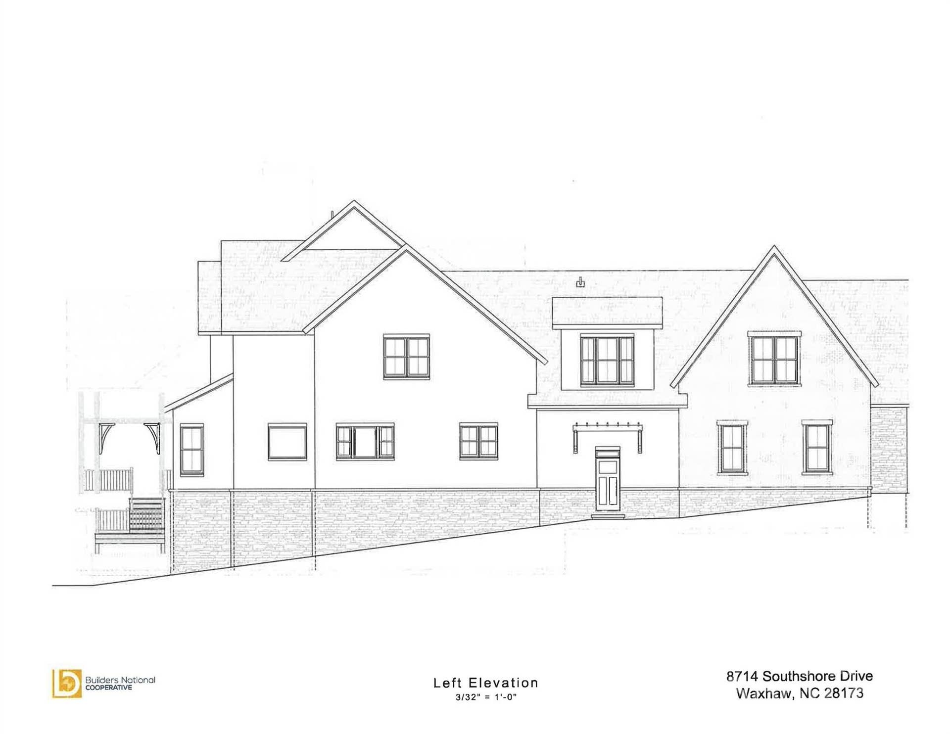 8714 Southshore Drive, Waxhaw, NC 28173 Left side elevation
