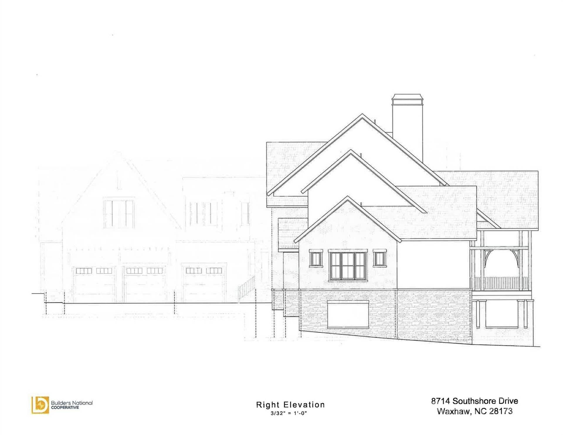 8714 Southshore Drive, Waxhaw, NC 28173 Right side elevation