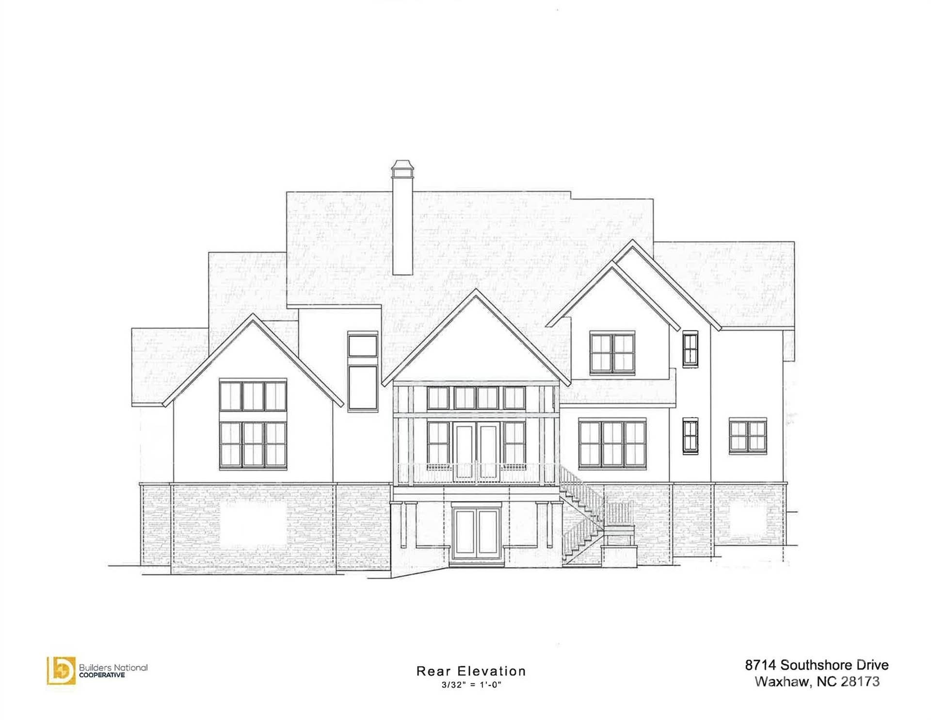 8714 Southshore Drive, Waxhaw, NC 28173 Back elevation