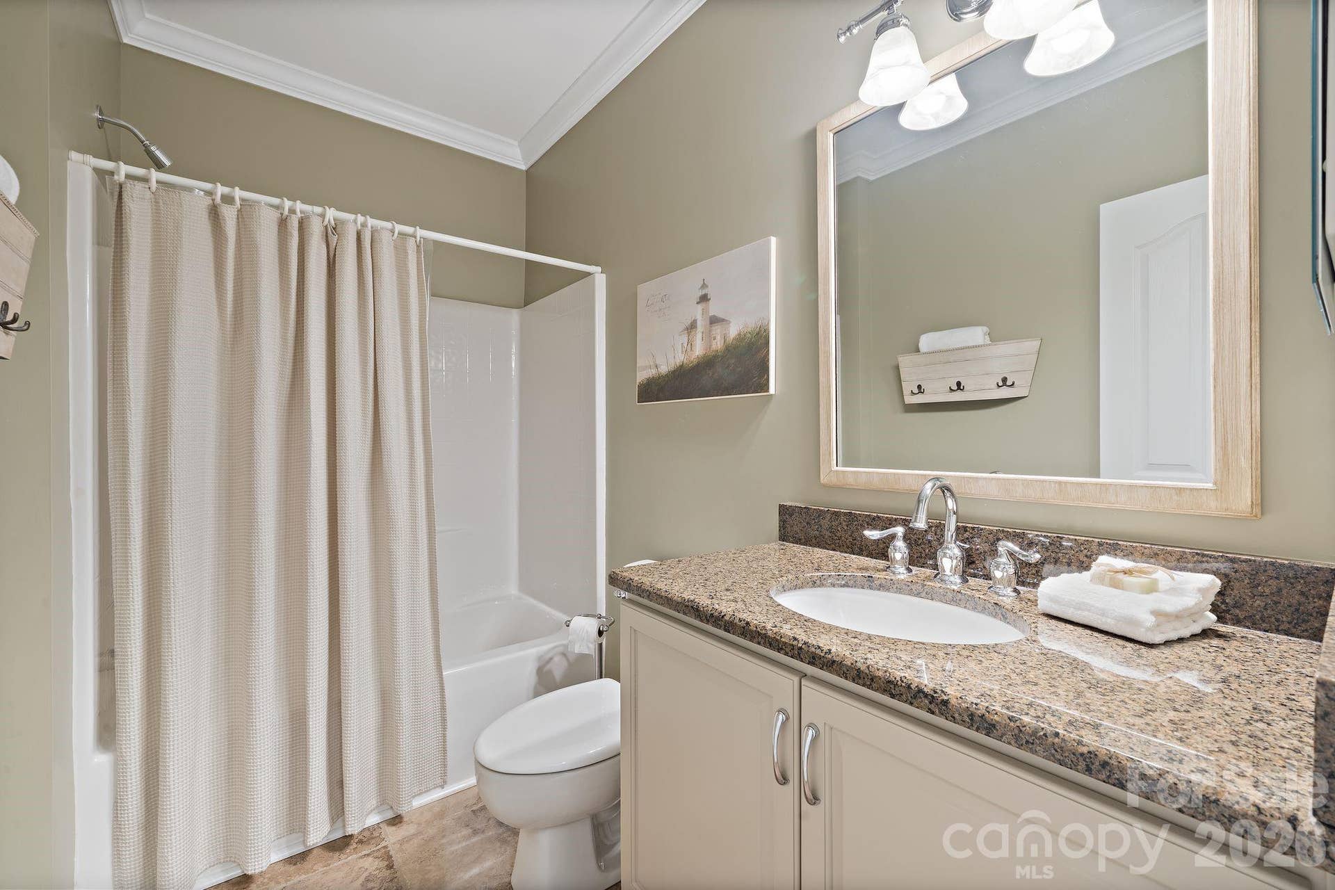 Full bathroom in the finished basement