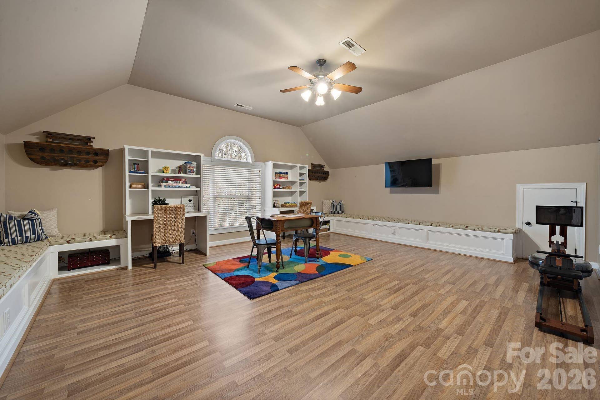 Flexible bonus room upstairs with vinyl flooring