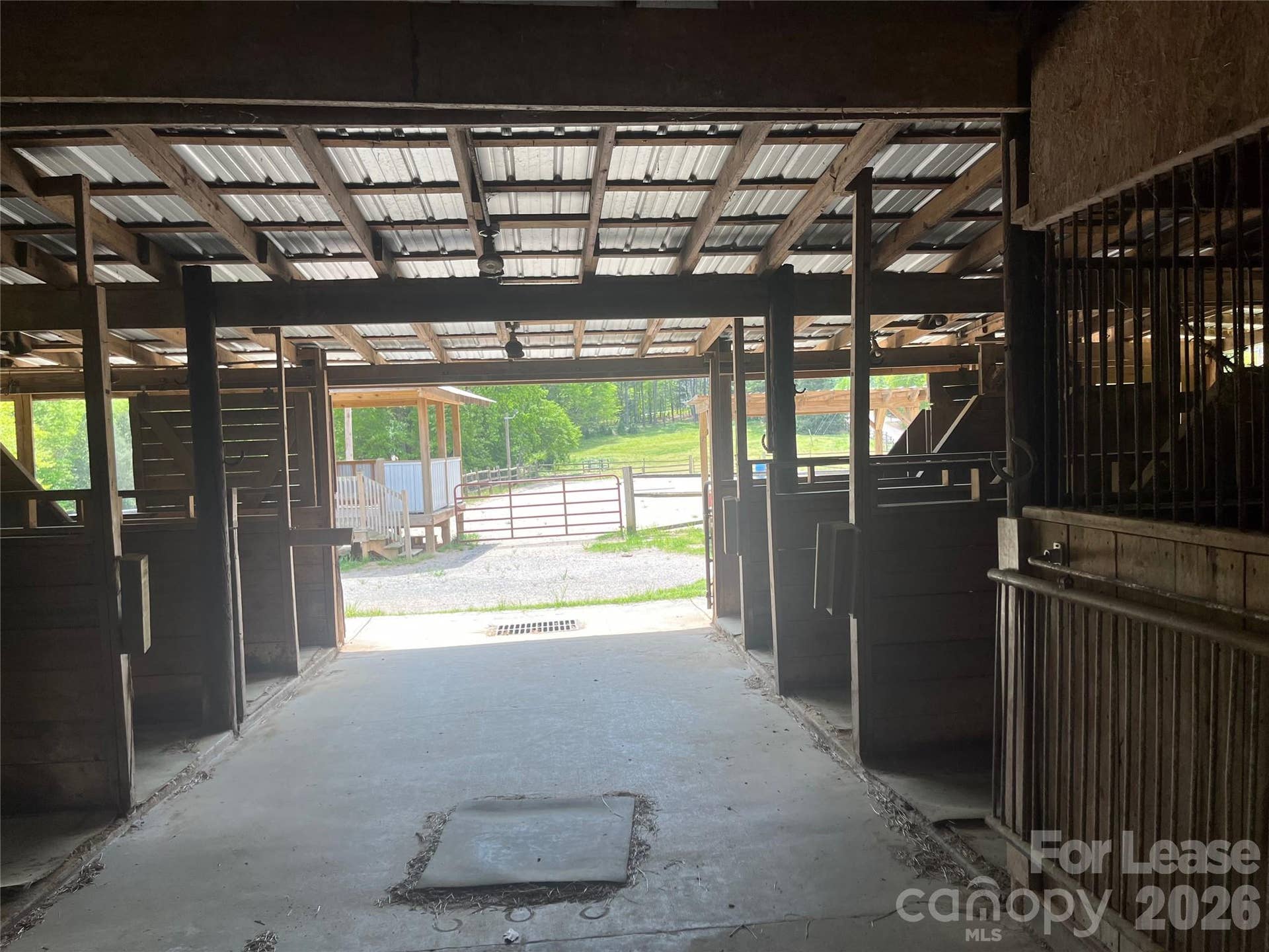 8737 Whippoorwill Lane, Indian Land, SC 29707 Looking toward arena from center of barn