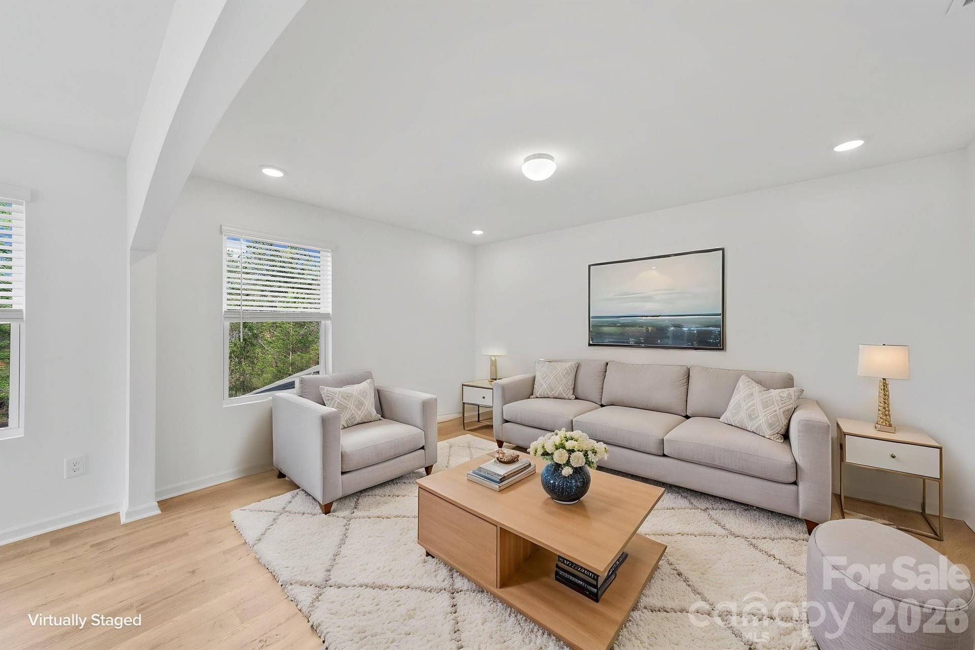 Primary Bedroom Sitting Room Virtually Staged