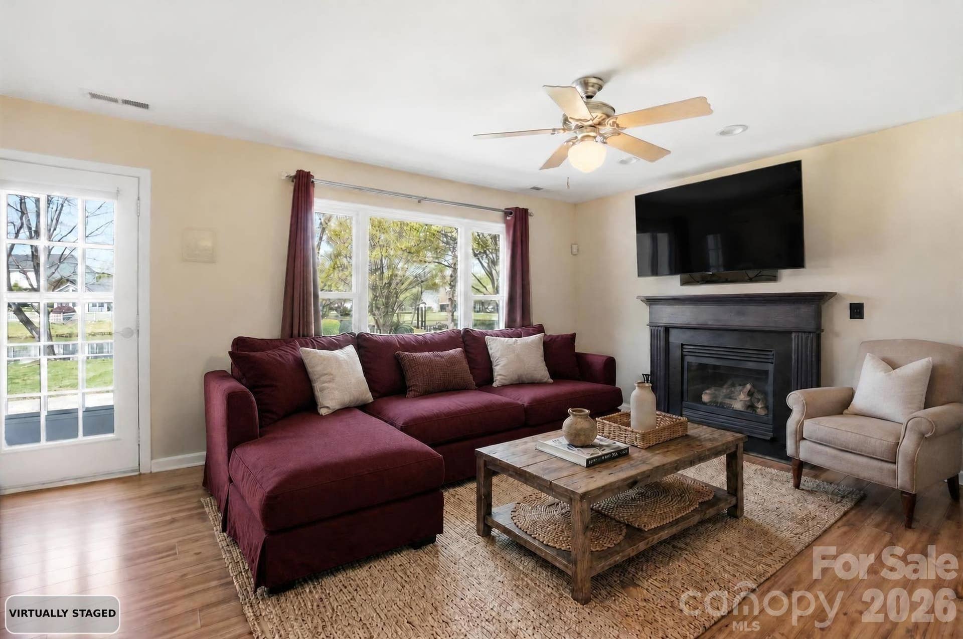 1009 Onotoa Drive, Indian Trail, NC 28079 Family room is at the back of the house and overlooks the pond