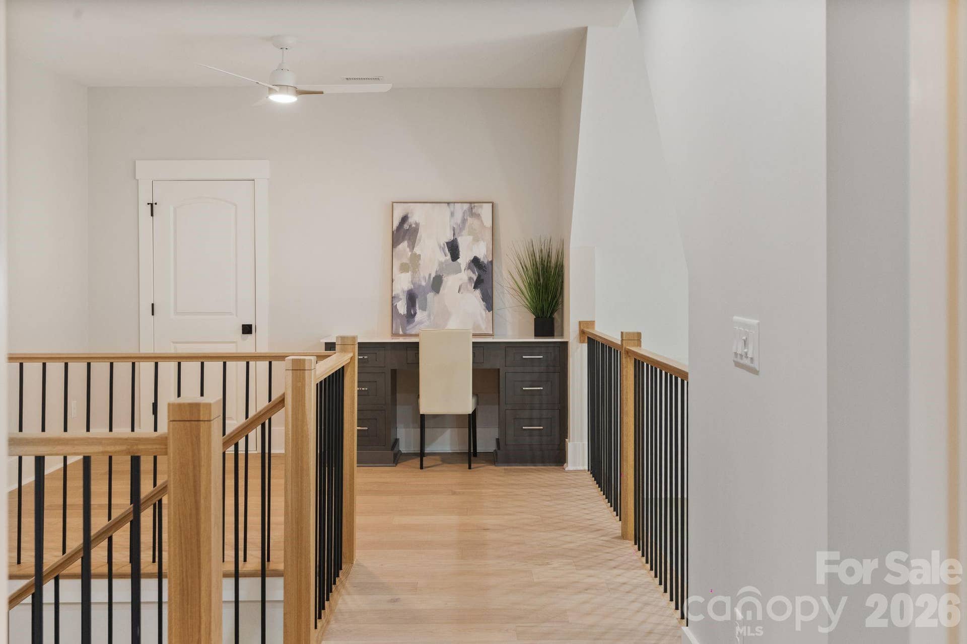 Upper Built-In Office Area
