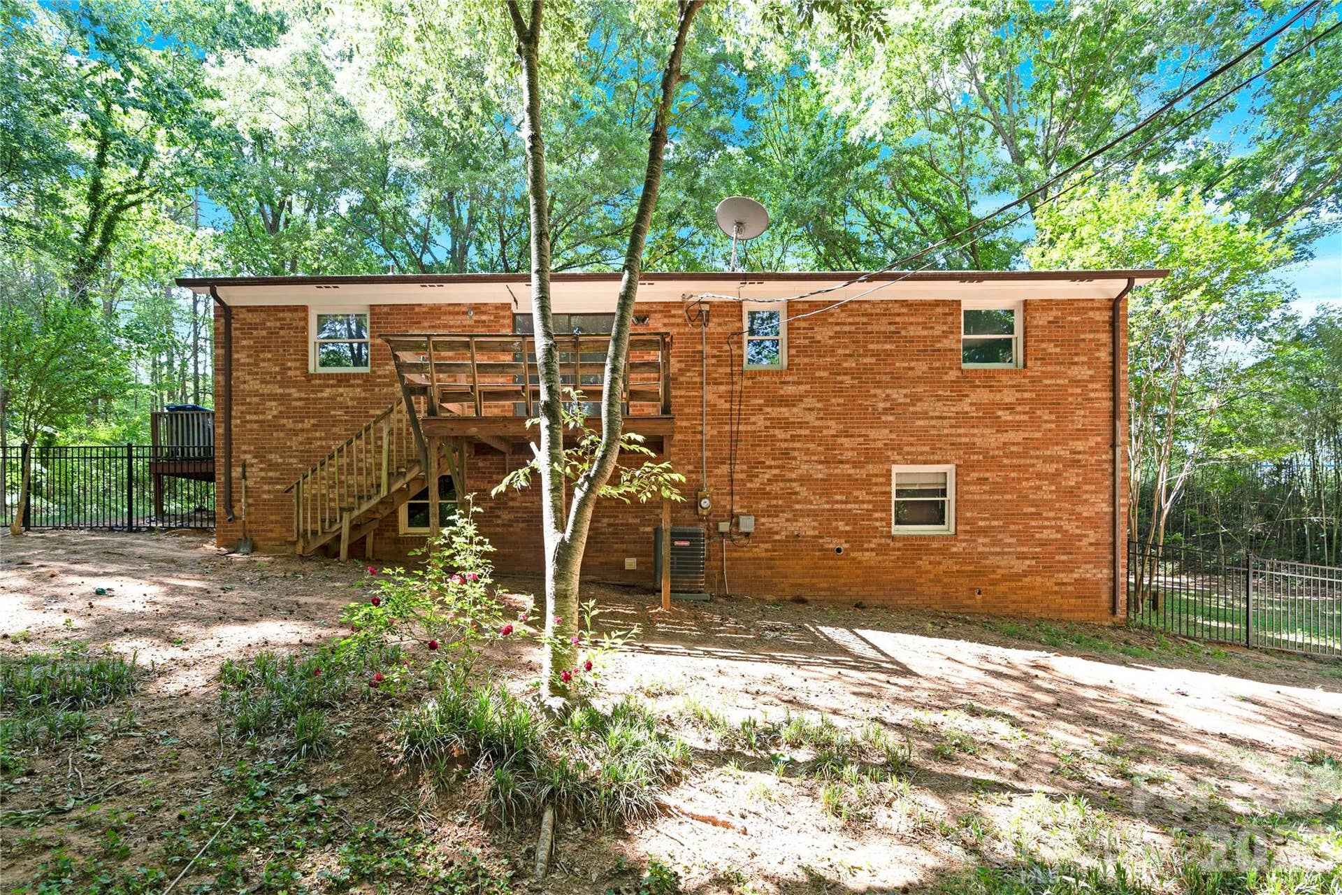 Rear of home