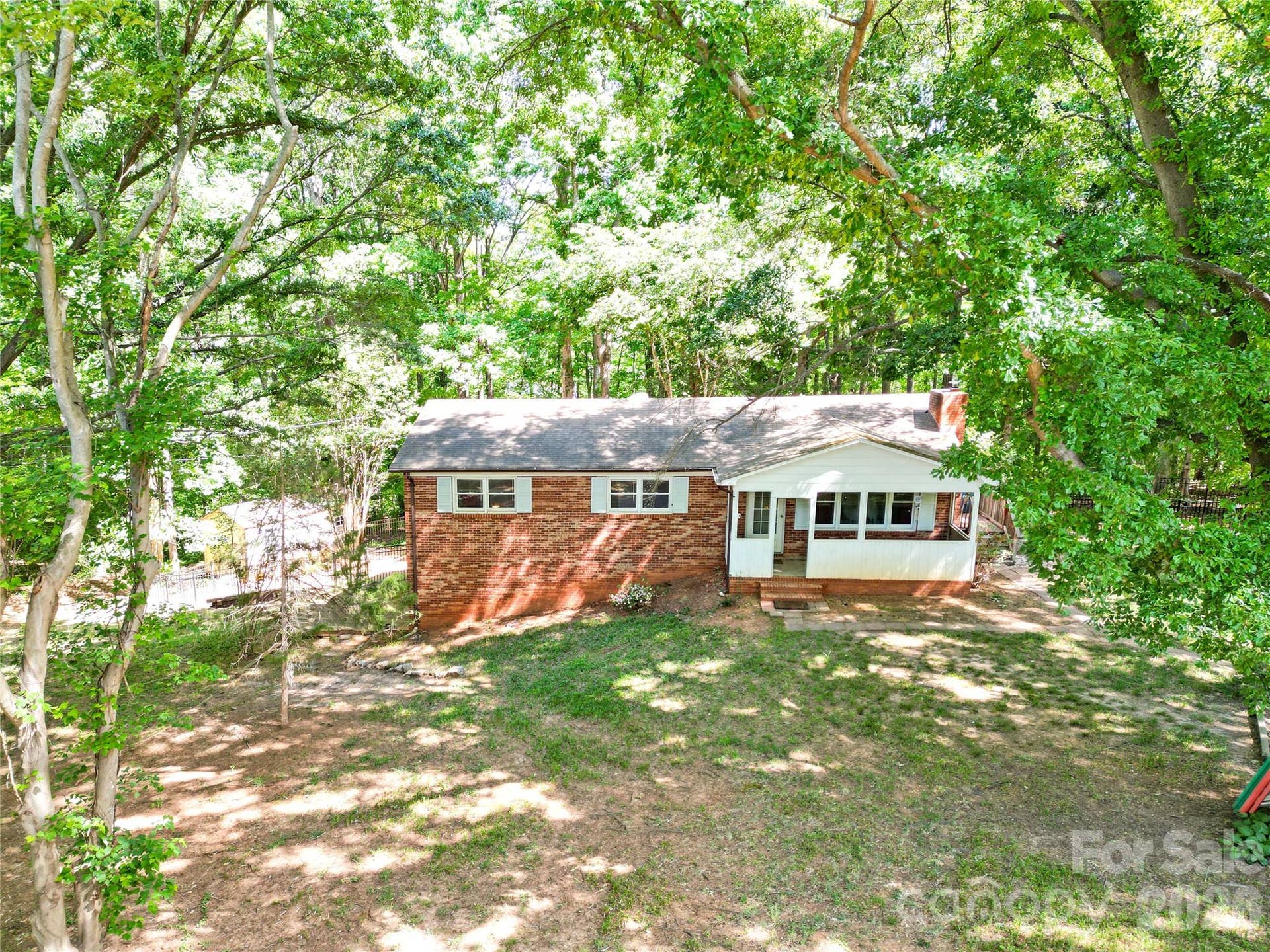 Aerial view of home.