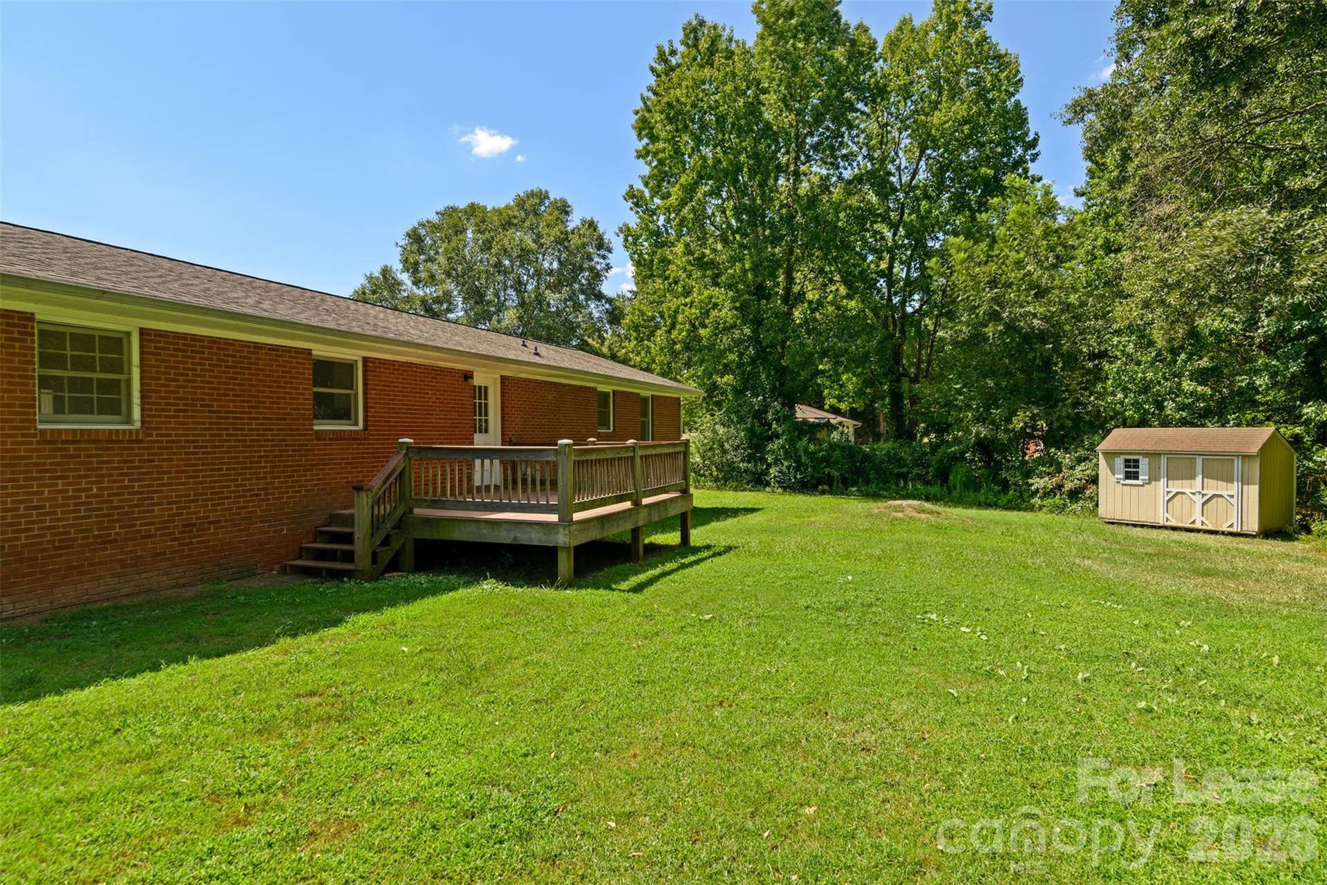 1459 Legion Road, Fort Mill, SC 29715 Back yard with storage bldg