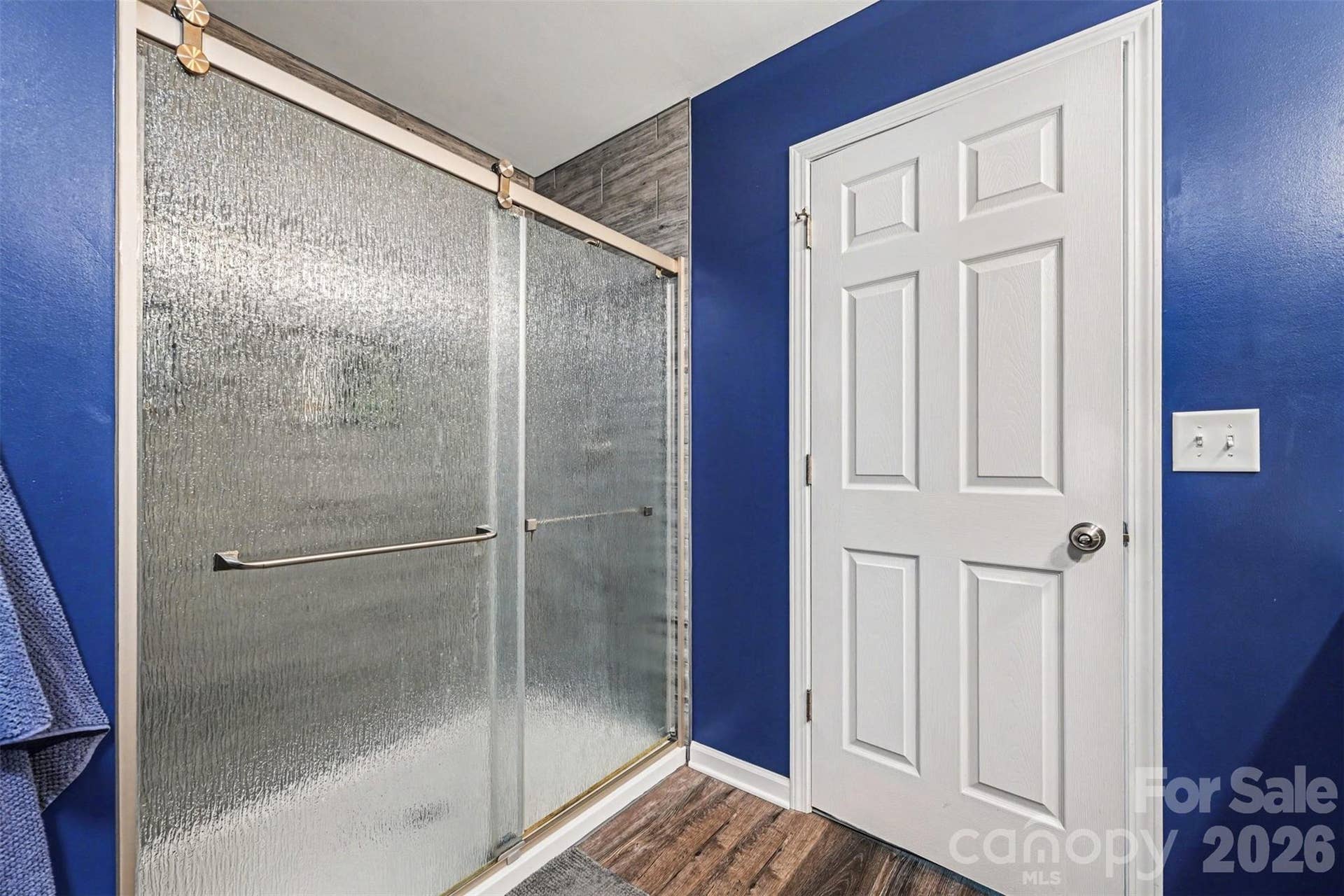 Large walk in tile shower