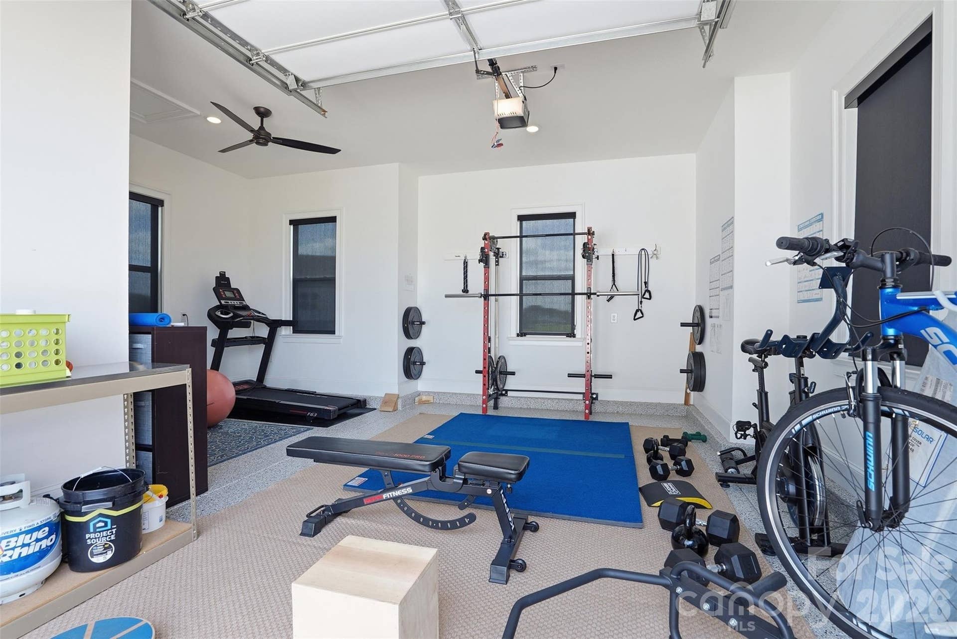 Gym in detached garage
