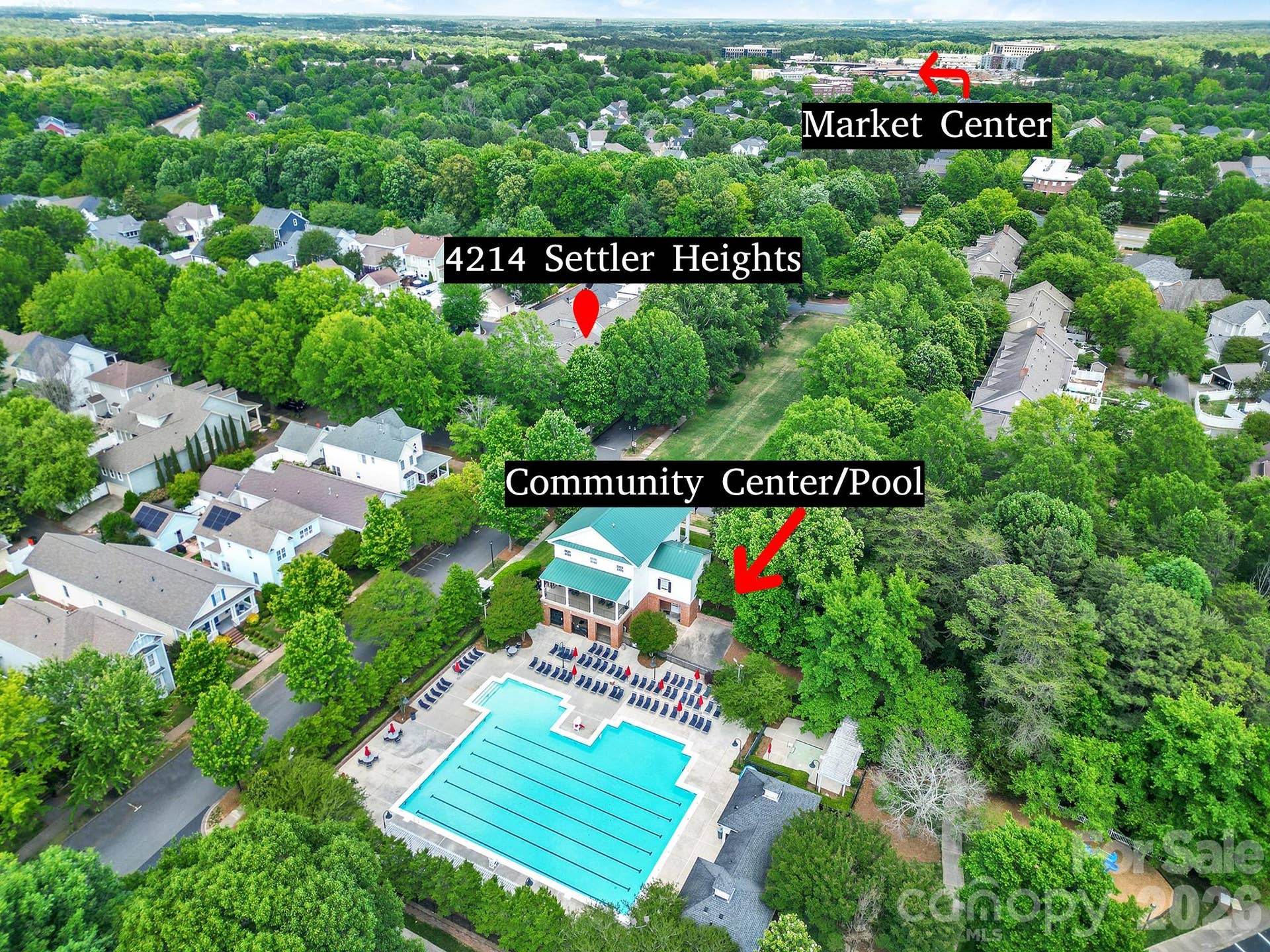 4214 Settler Heights Drive, Fort Mill, SC 29708 Amazing Location! Easy walk to Shops, Resturants, Gym, School, etc.