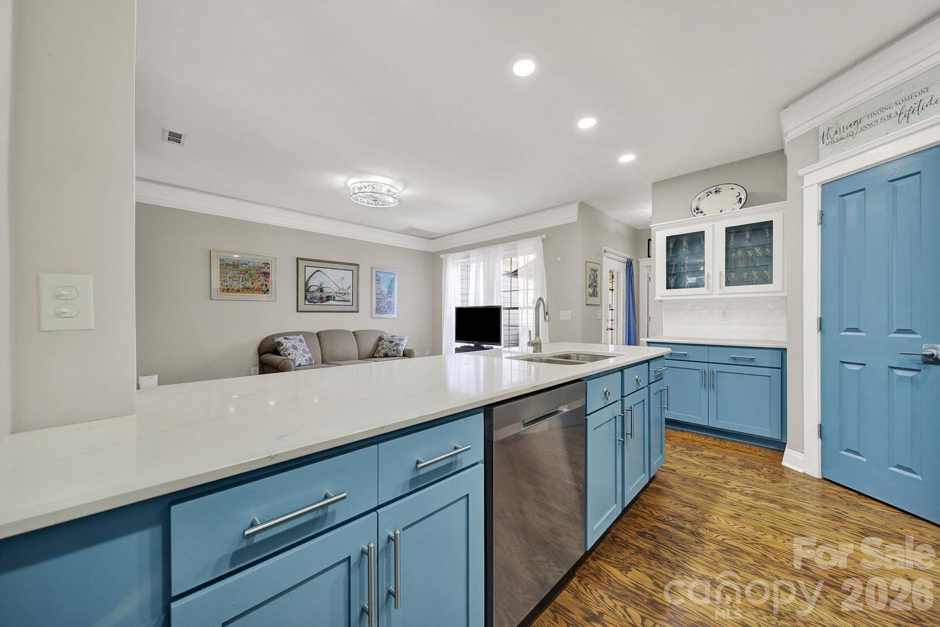 4214 Settler Heights Drive, Fort Mill, SC 29708 Kitchen with Quartz Countertops and Subway Backsplash
