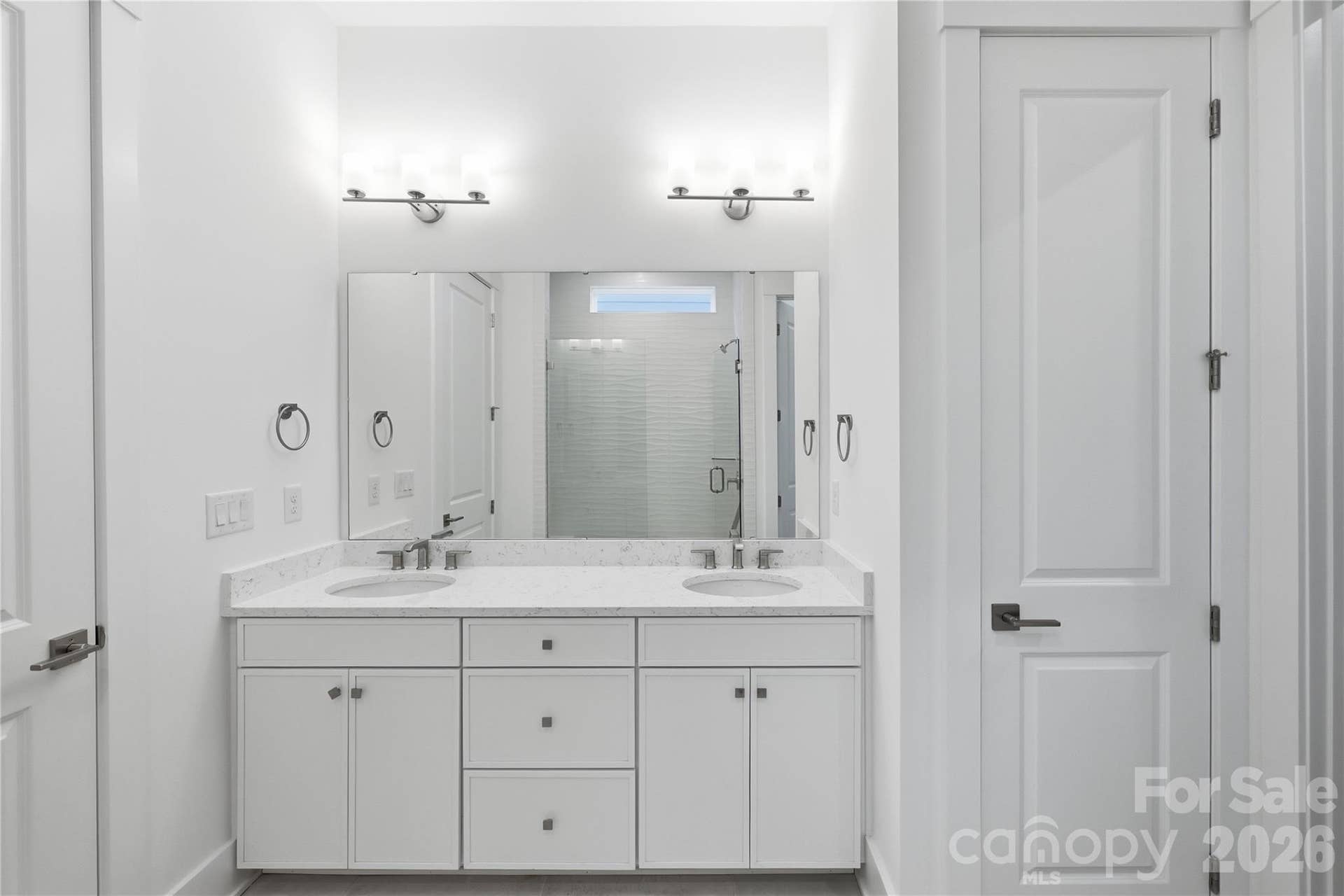 3671 Blue Pine Drive, #177, Indian Land, SC 29707 Relaxing primary bath with dual vanities for shared morning routines.