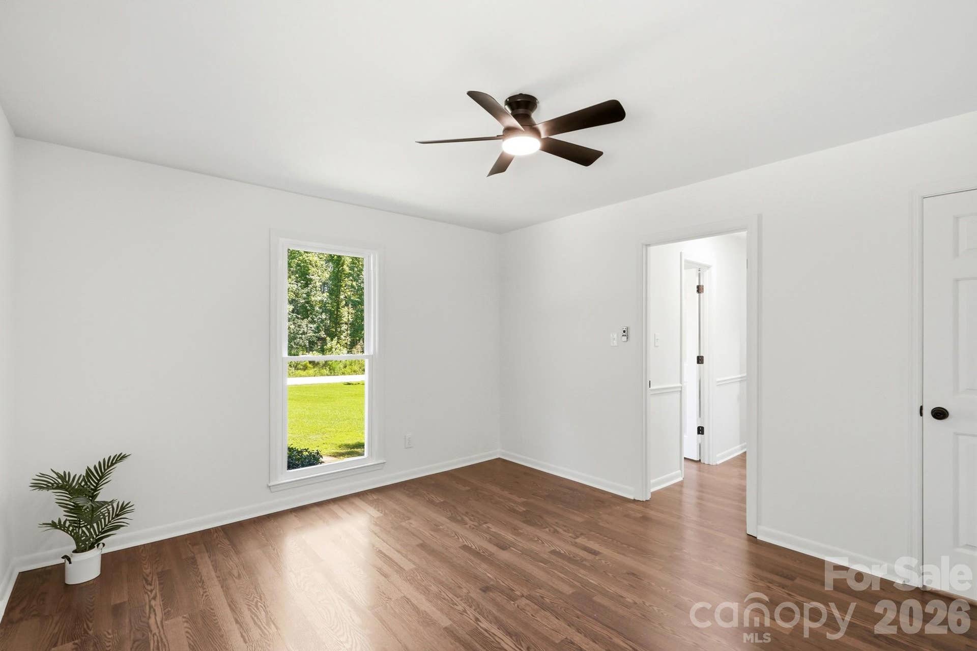 Main Level Bedroom with New LVP