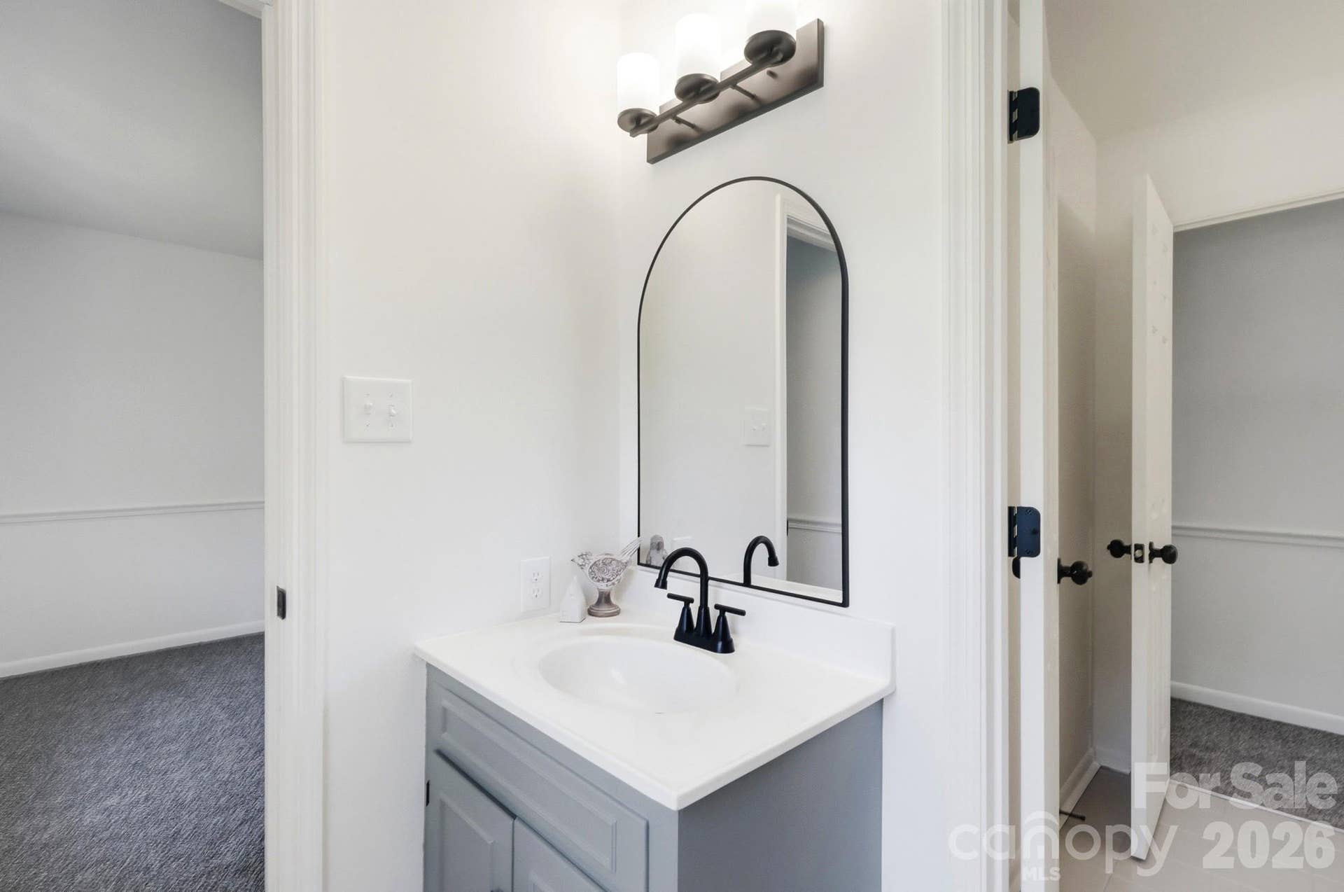Primary Bath with New Fixtures and Lighting