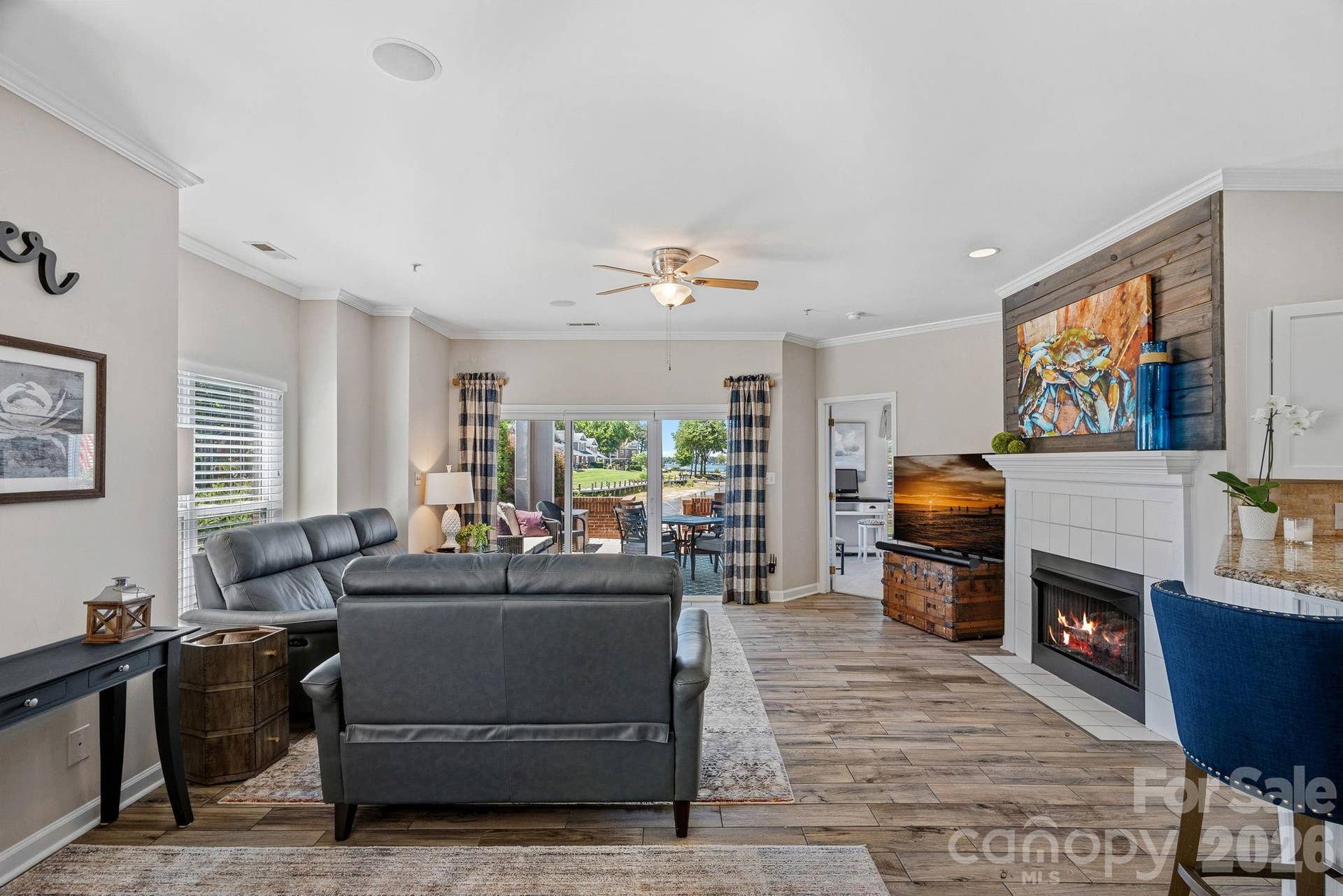 Bright great room with Lake Norman views!