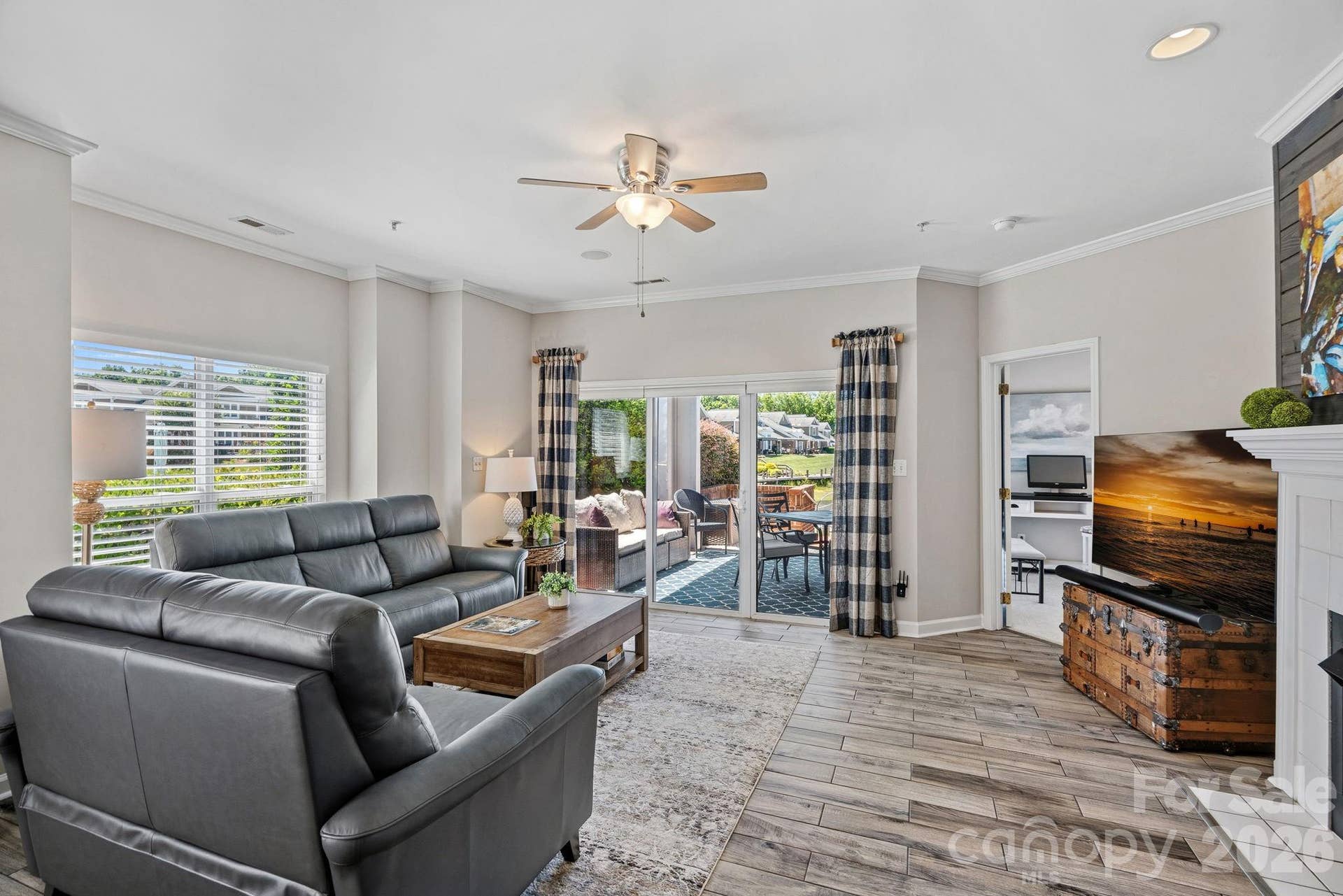 Bright great room with Lake Norman views!