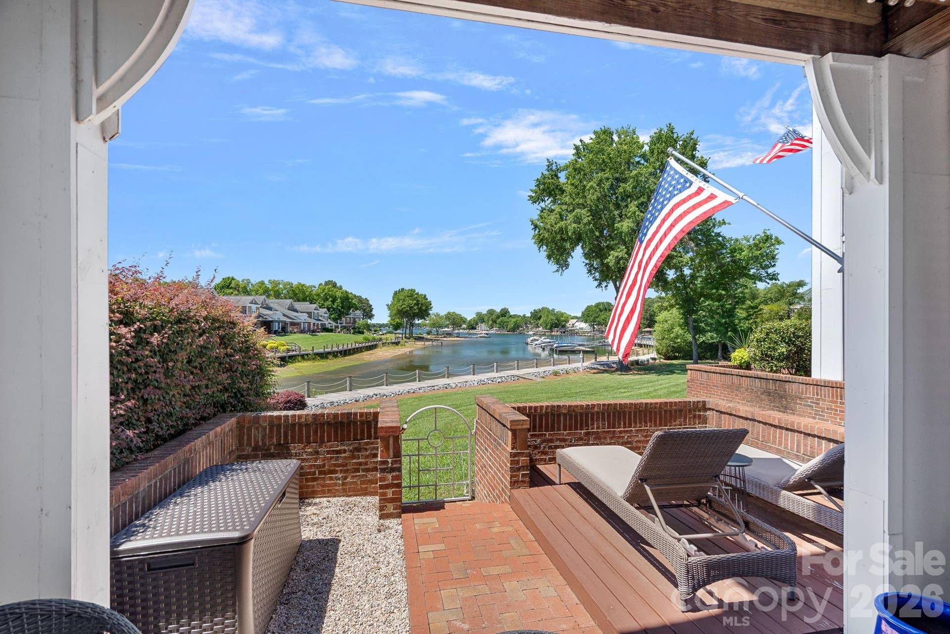 Relax, entertain, and enjoy the views from your private patio featuring a covered portion and a sunning area. The patio can be accessed from the great room or the primary bedroom.