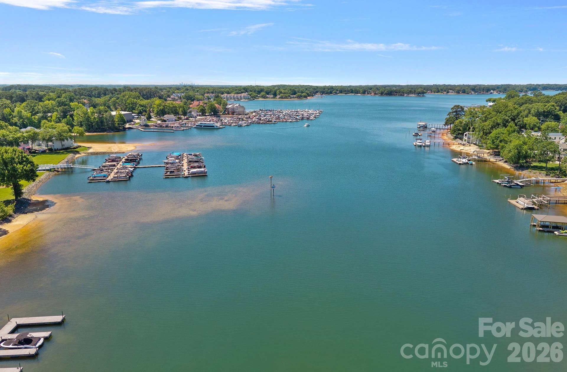 A bird's eye view of a gorgeous Lake Norman day!