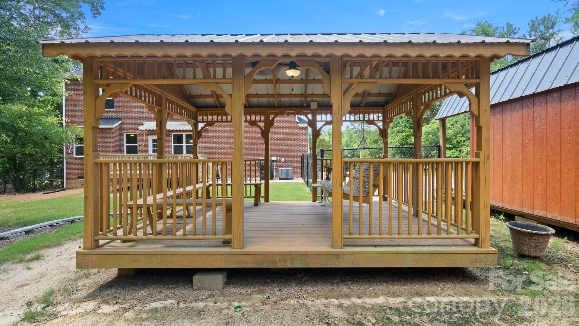 436 Longhorn Drive, Rock Hill, SC 29732 Gazebo with swing and bench