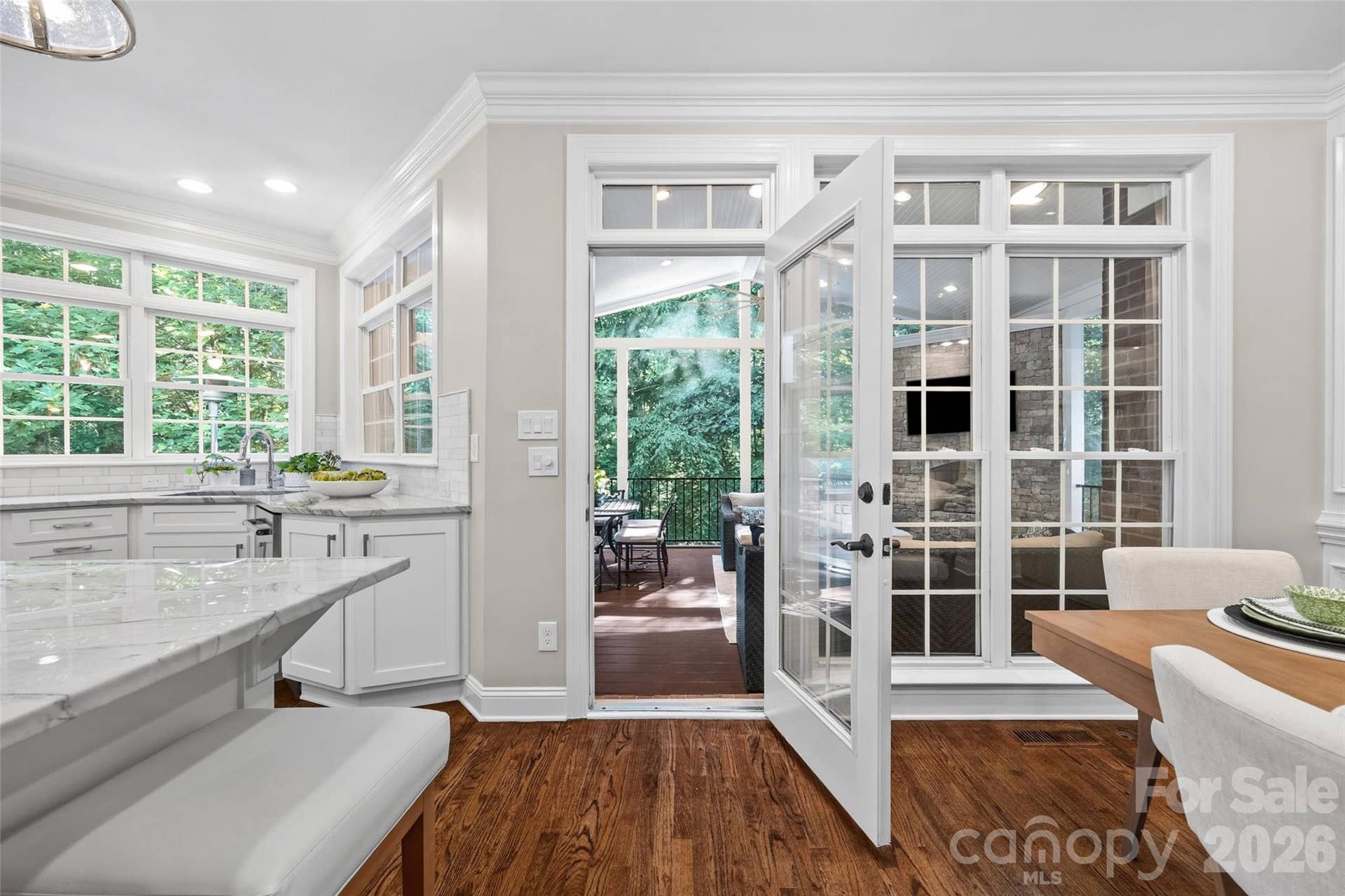 2539 Grimmersborough Lane, Charlotte, NC 28270 Open to the screened porch