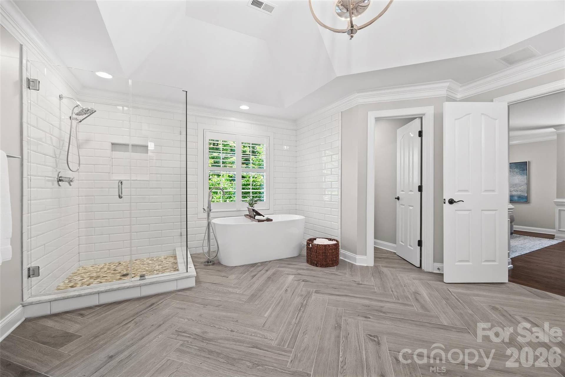 2539 Grimmersborough Lane, Charlotte, NC 28270 Shower, spa tub, separate toilet room