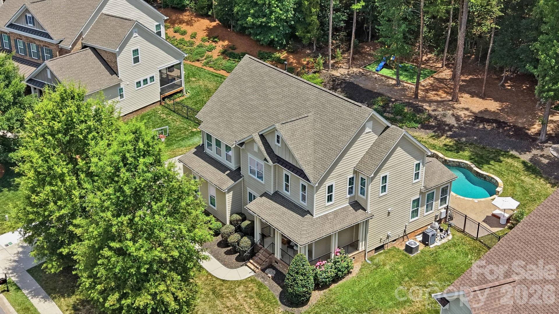 163 Monteray Oaks Circle, Fort Mill, SC 29715 Overhead shot of homeside