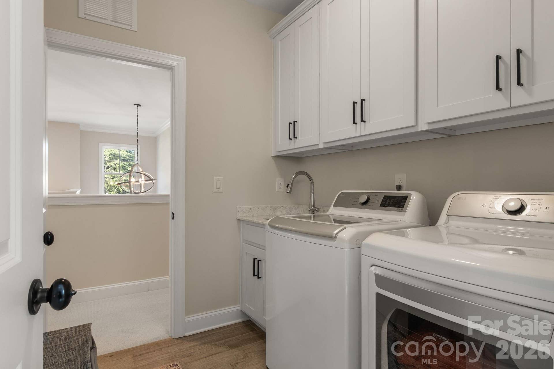 Upstairs laundry room