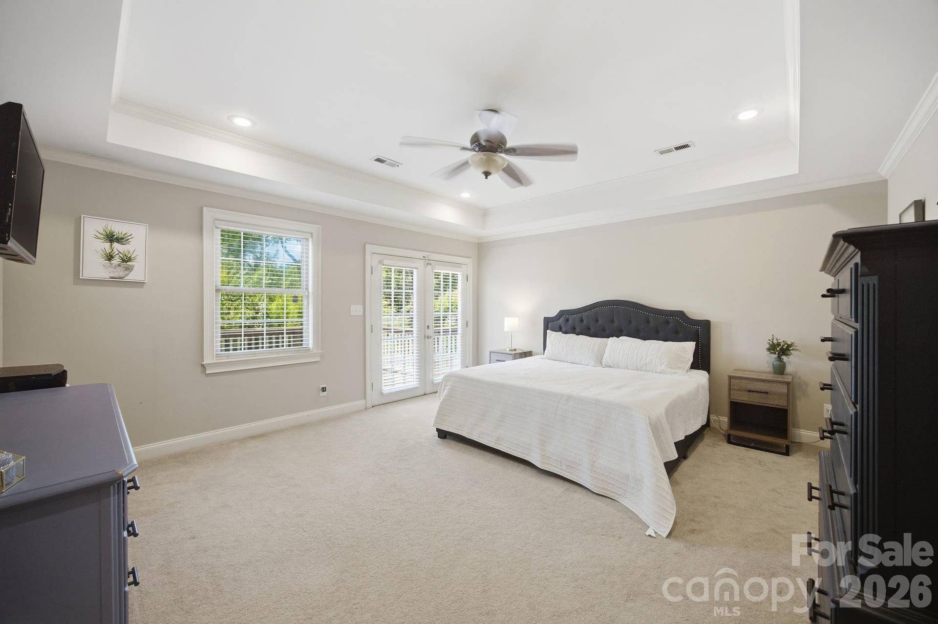 LARGE Primary Bedroom with access to deck