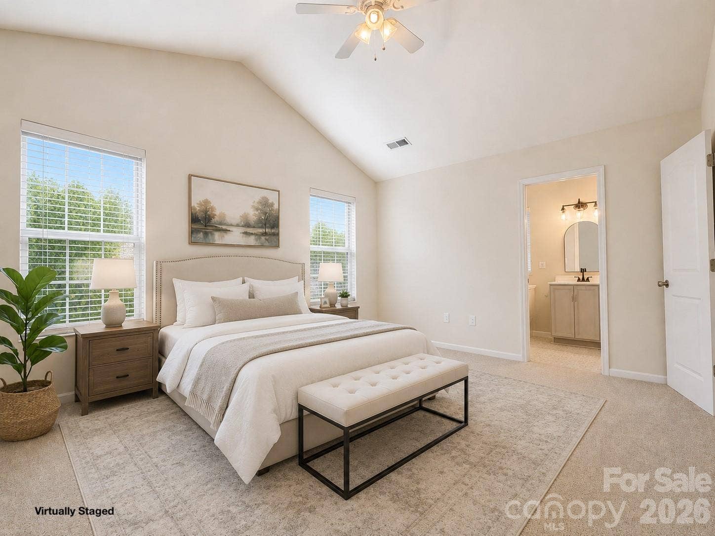 115 High Bluff Circle, Mooresville, NC 28115 Primary Suite with with Walk-in Closet and Updated Bath