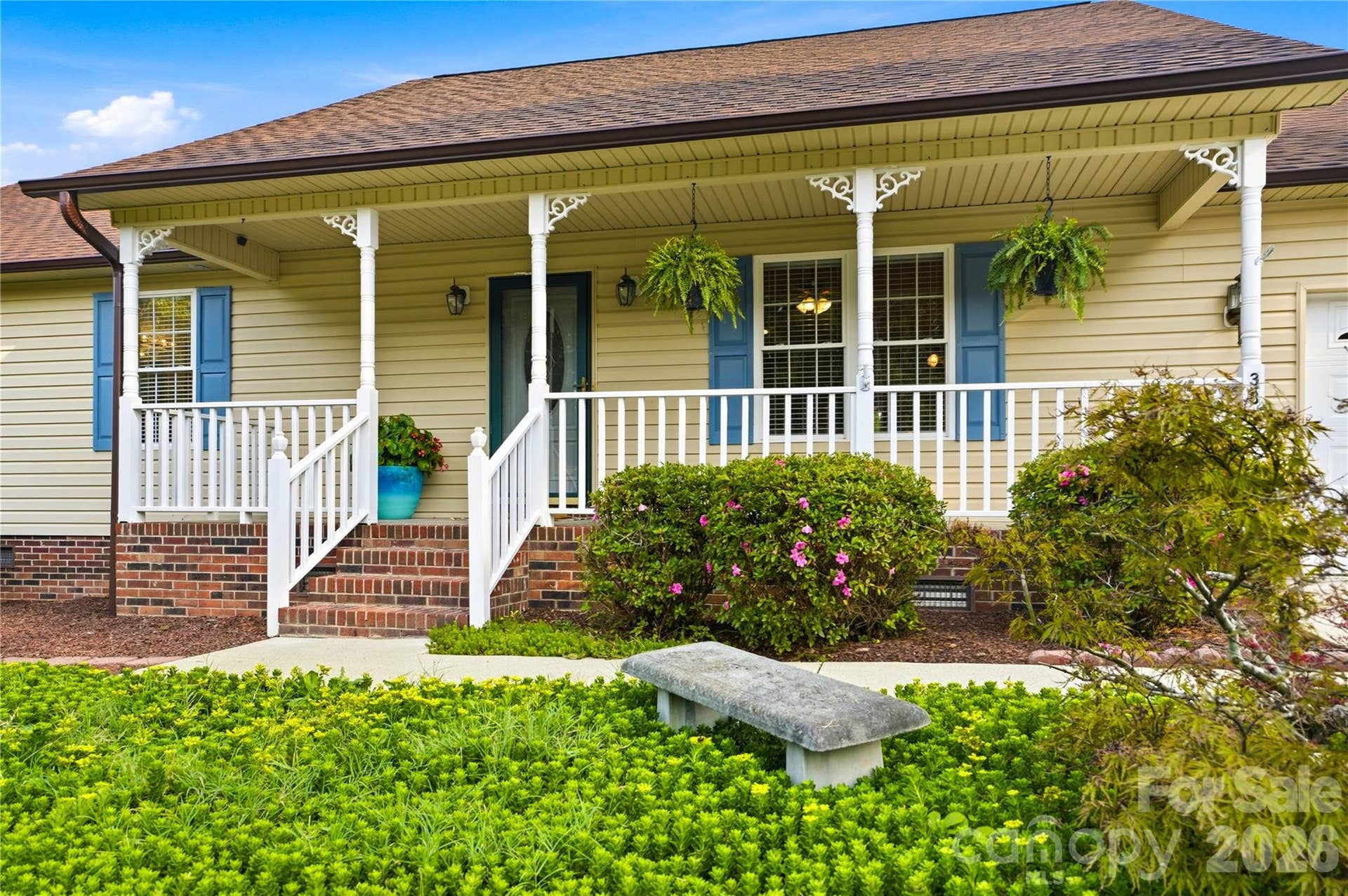 3892 Stoney Creek Drive, Lincolnton, NC 28092 Expansive covered front porch perfect for relaxing.