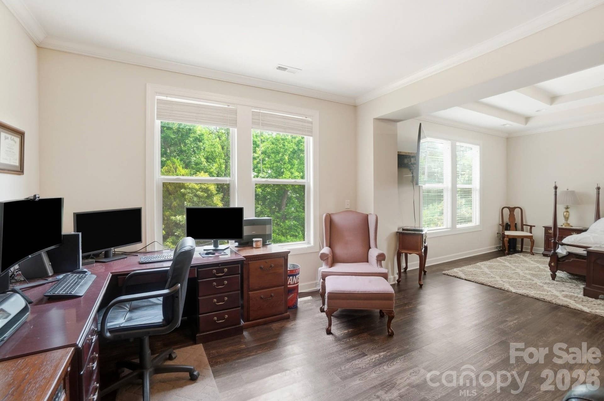 Sitting Room being used as a Home Office