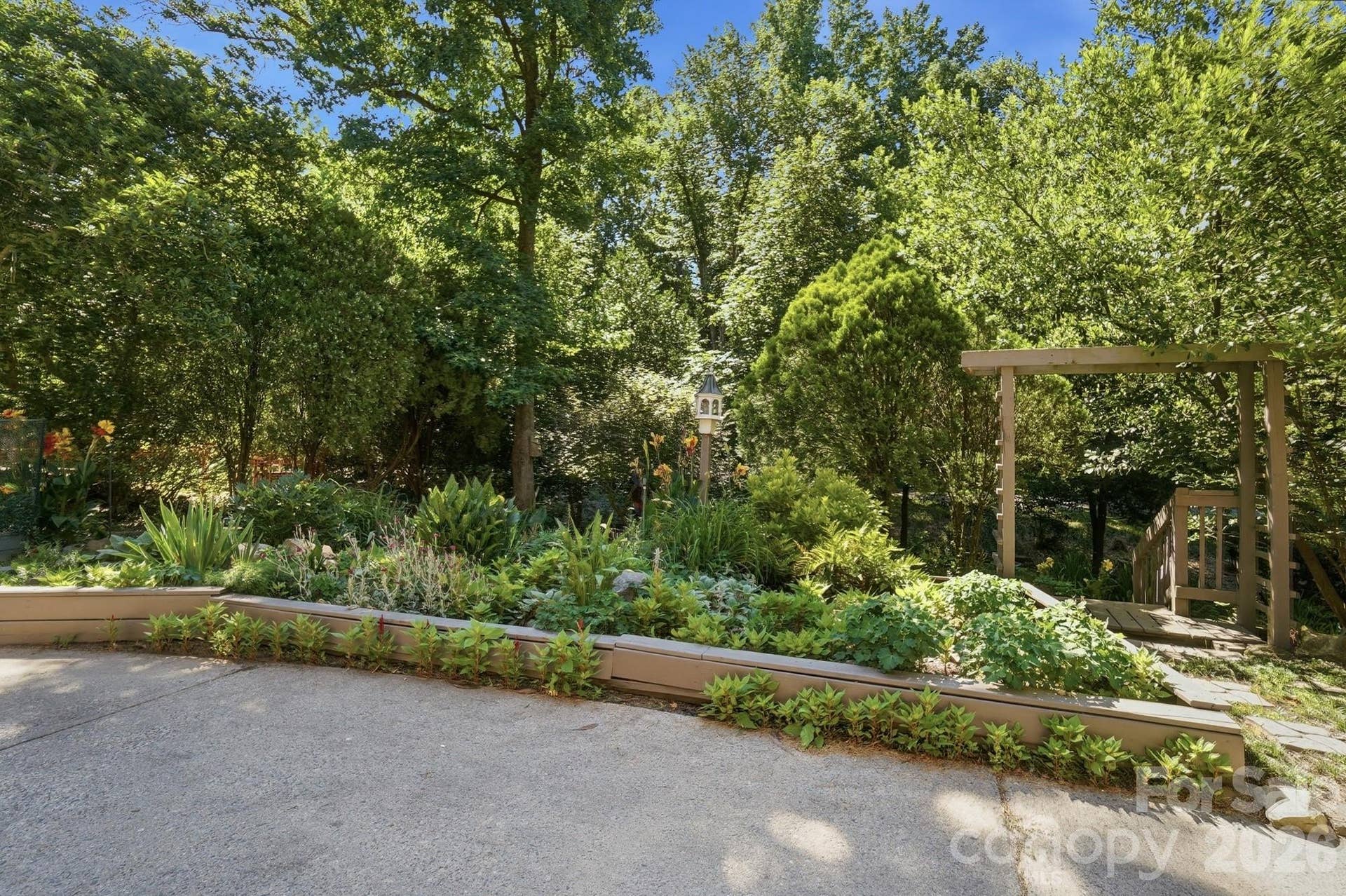 Garden Bed at Base of Driveway