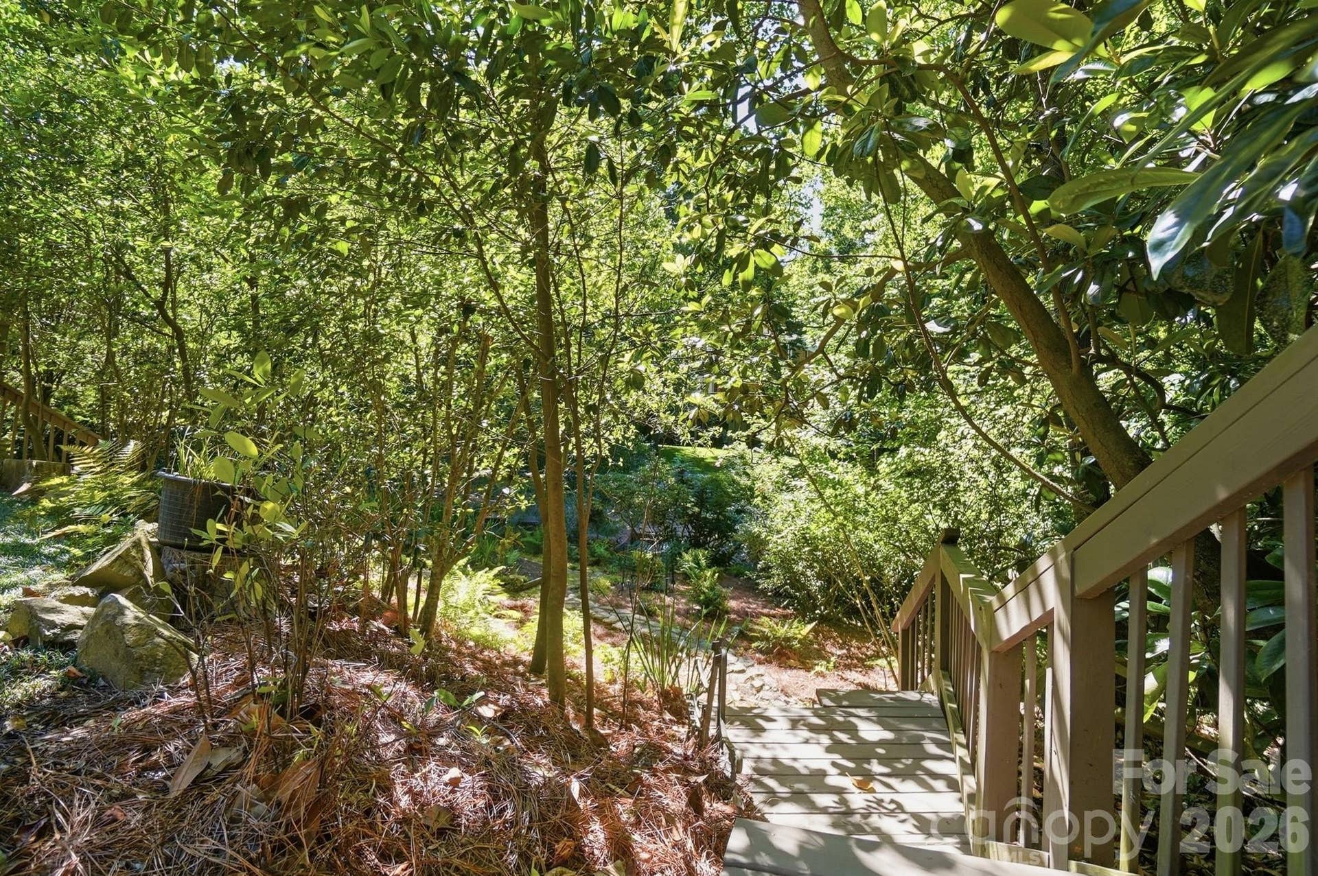 Stairs Leading down to the Backyard, Gardens
