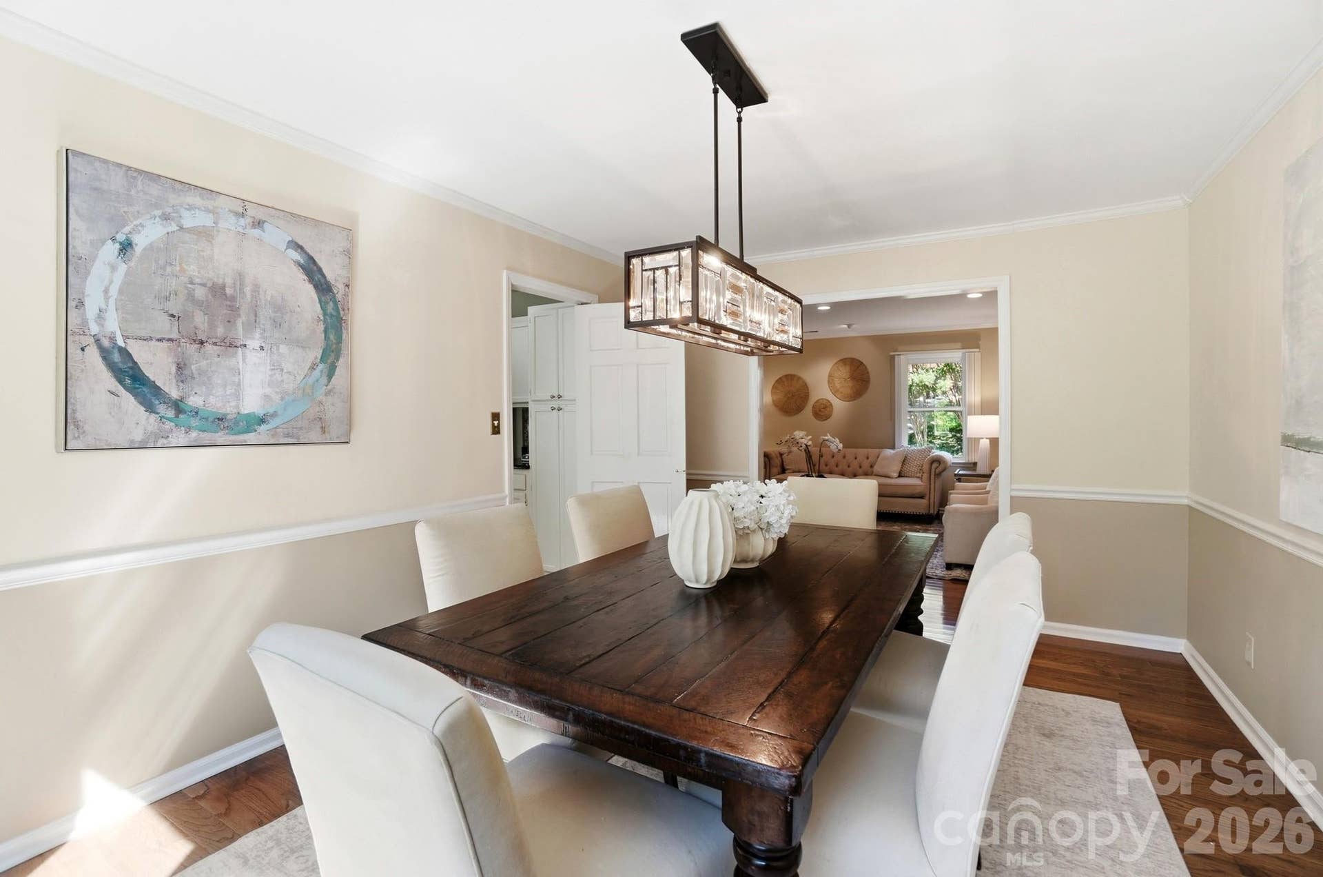 Dining Room w/Entry to Living Room and Kitchen