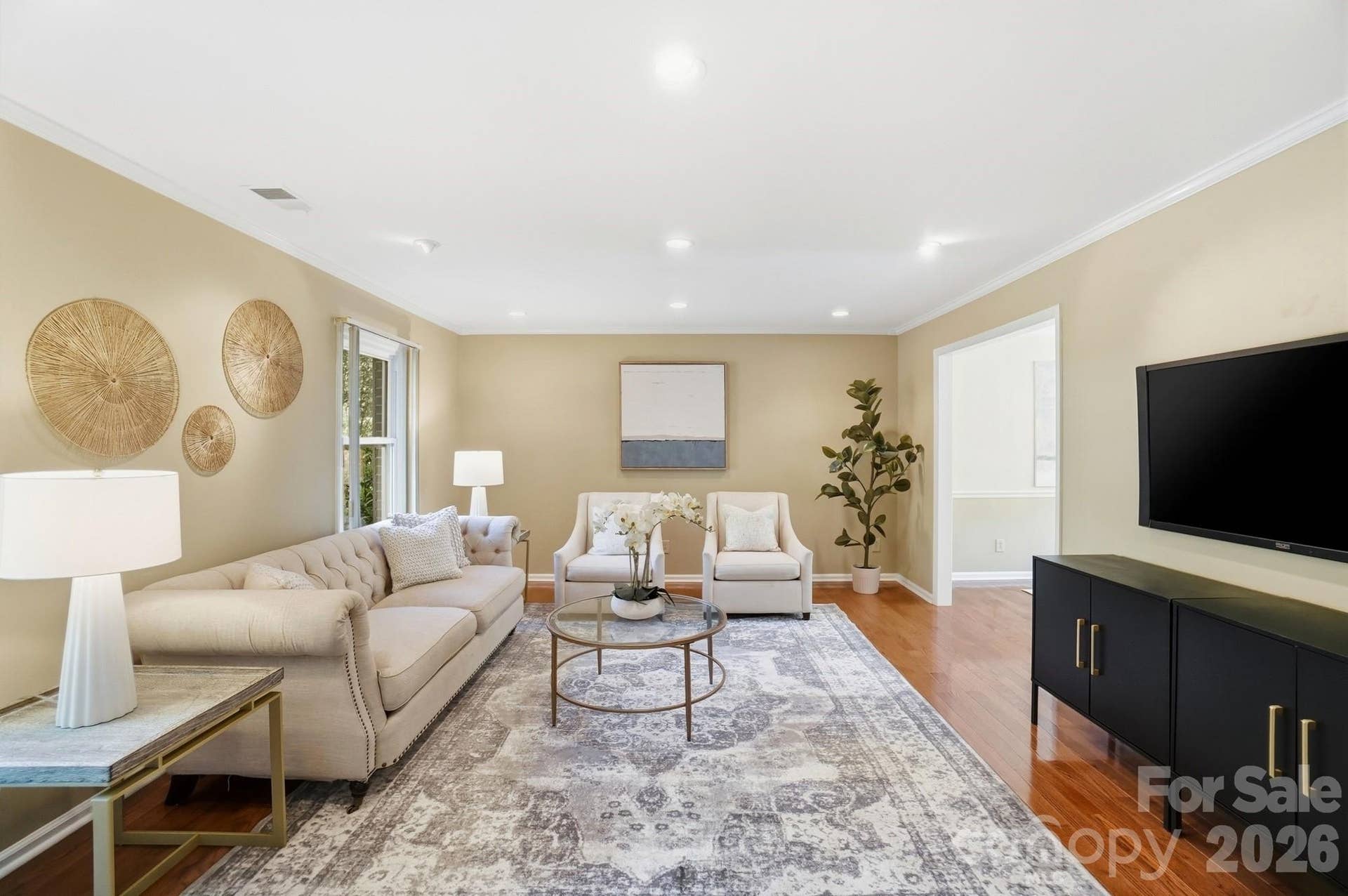 Living Room w/Recessed Lighting