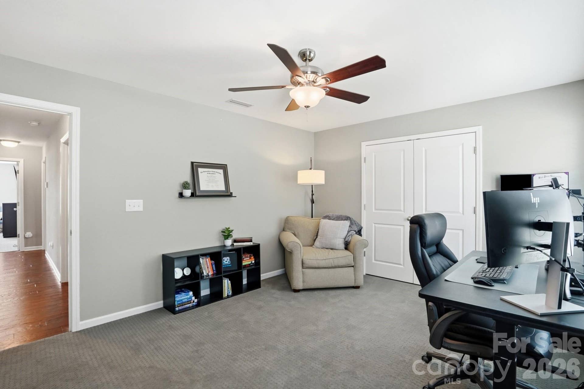 1198 Jasmine Drive, Fort Mill, SC 29707 Bedroom #2 with ceiling fan