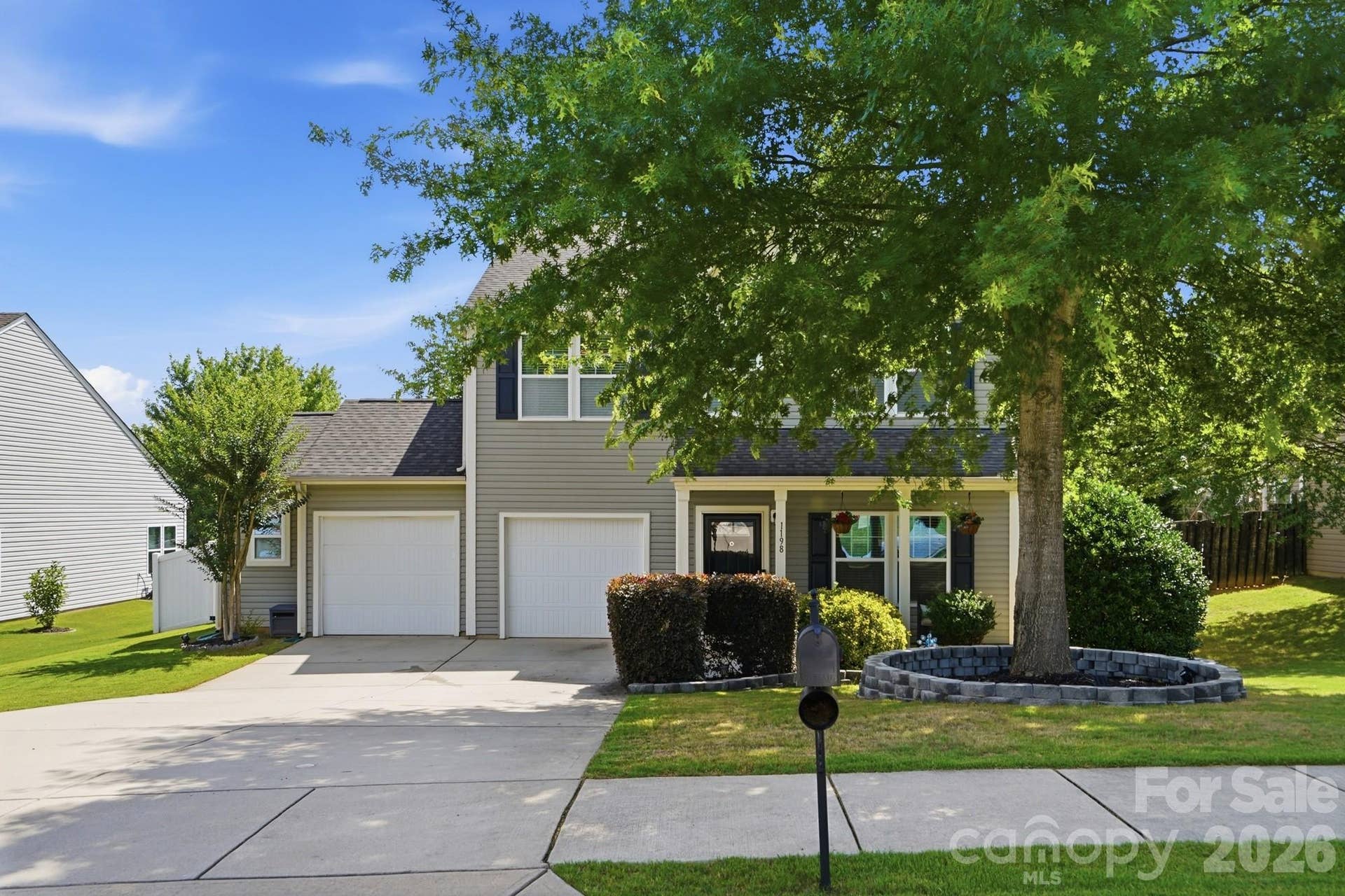 1198 Jasmine Drive, Fort Mill, SC 29707 Covered front porch and a double width driveway