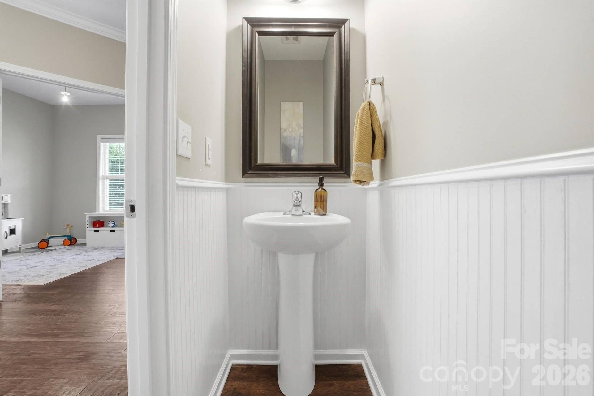 1198 Jasmine Drive, Fort Mill, SC 29707 Powder room with beadboard