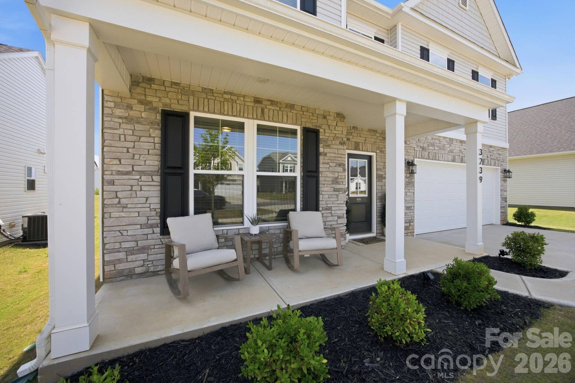 Charming covered front porch