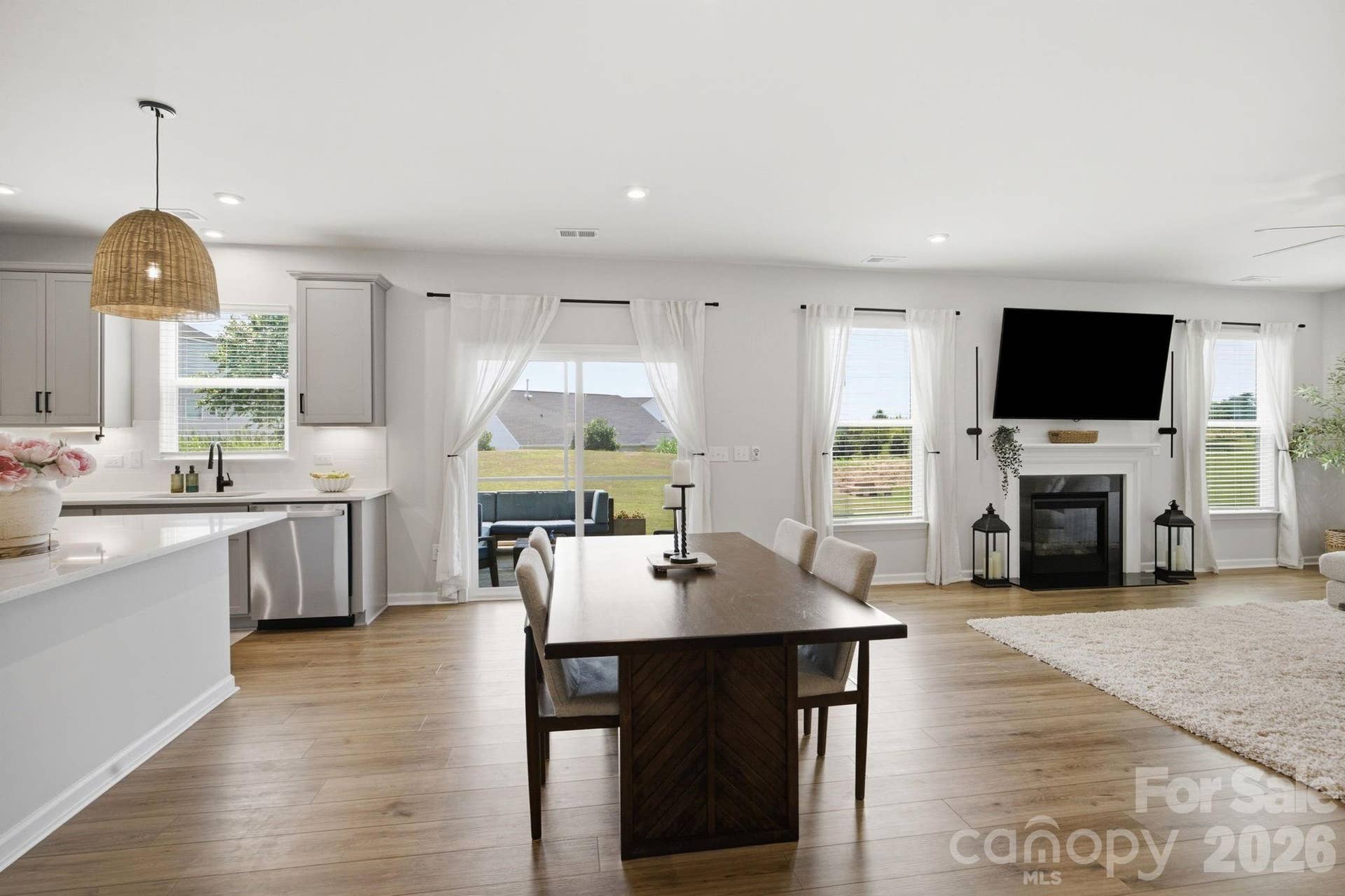 Open-concept living spaces