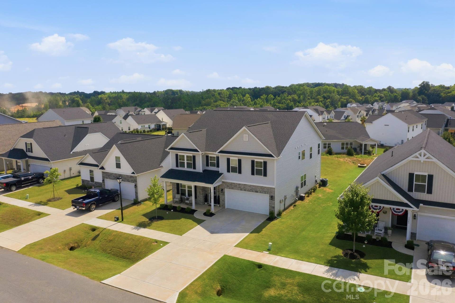 Spacious two-car garage & extended driveway