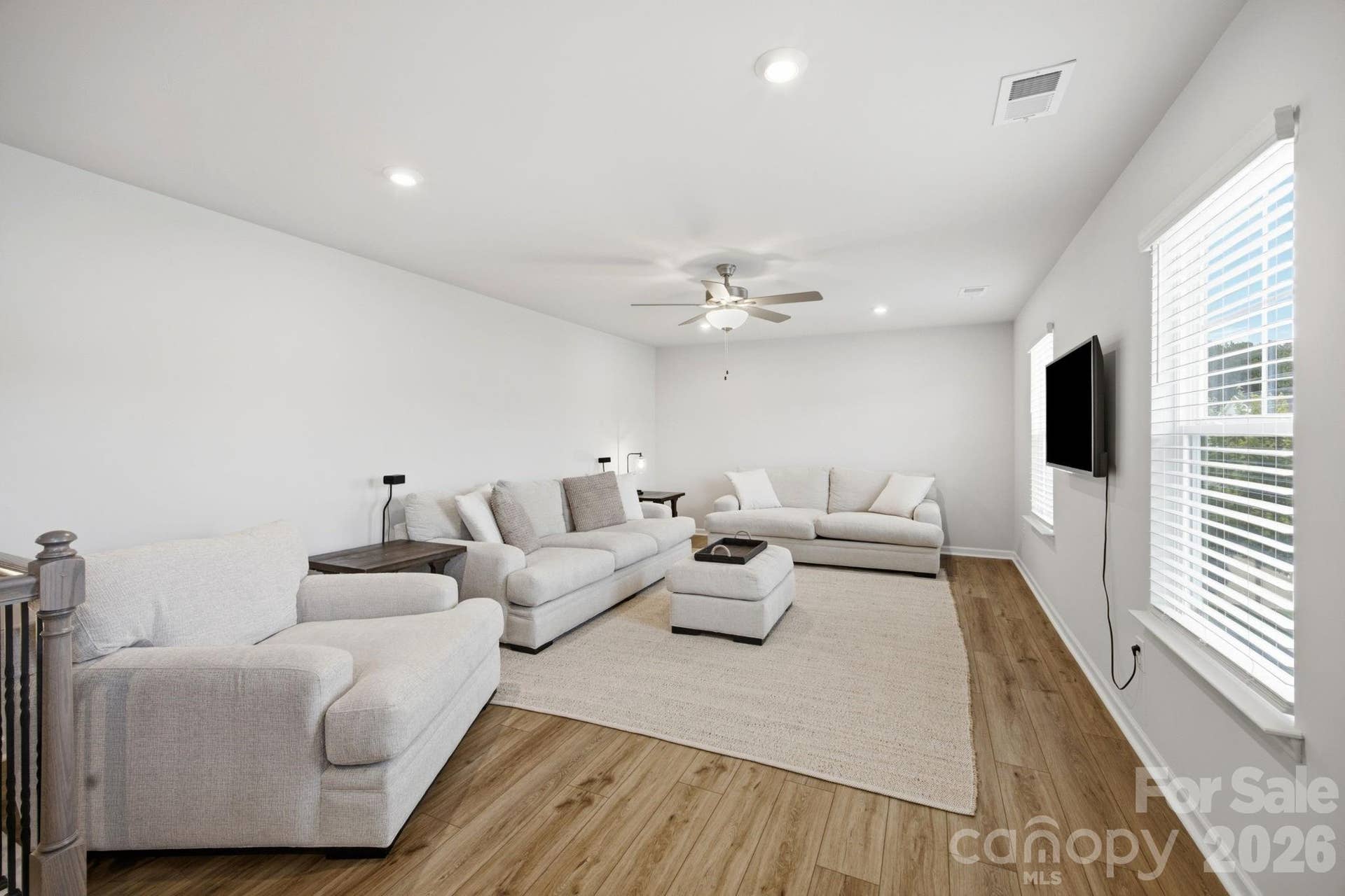 Expansive upstairs loft