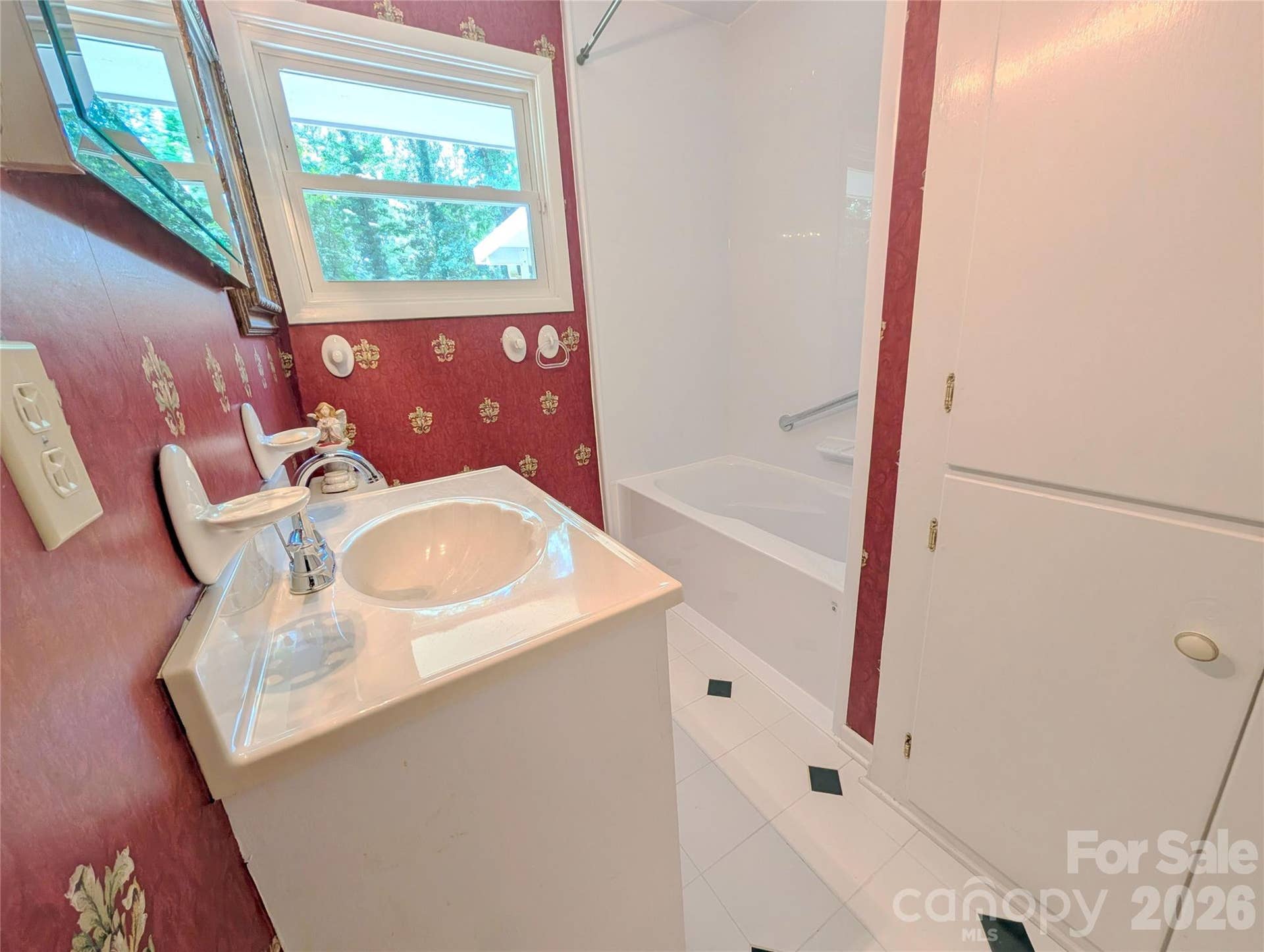 Guest Bathroom-updated tub/shower insert