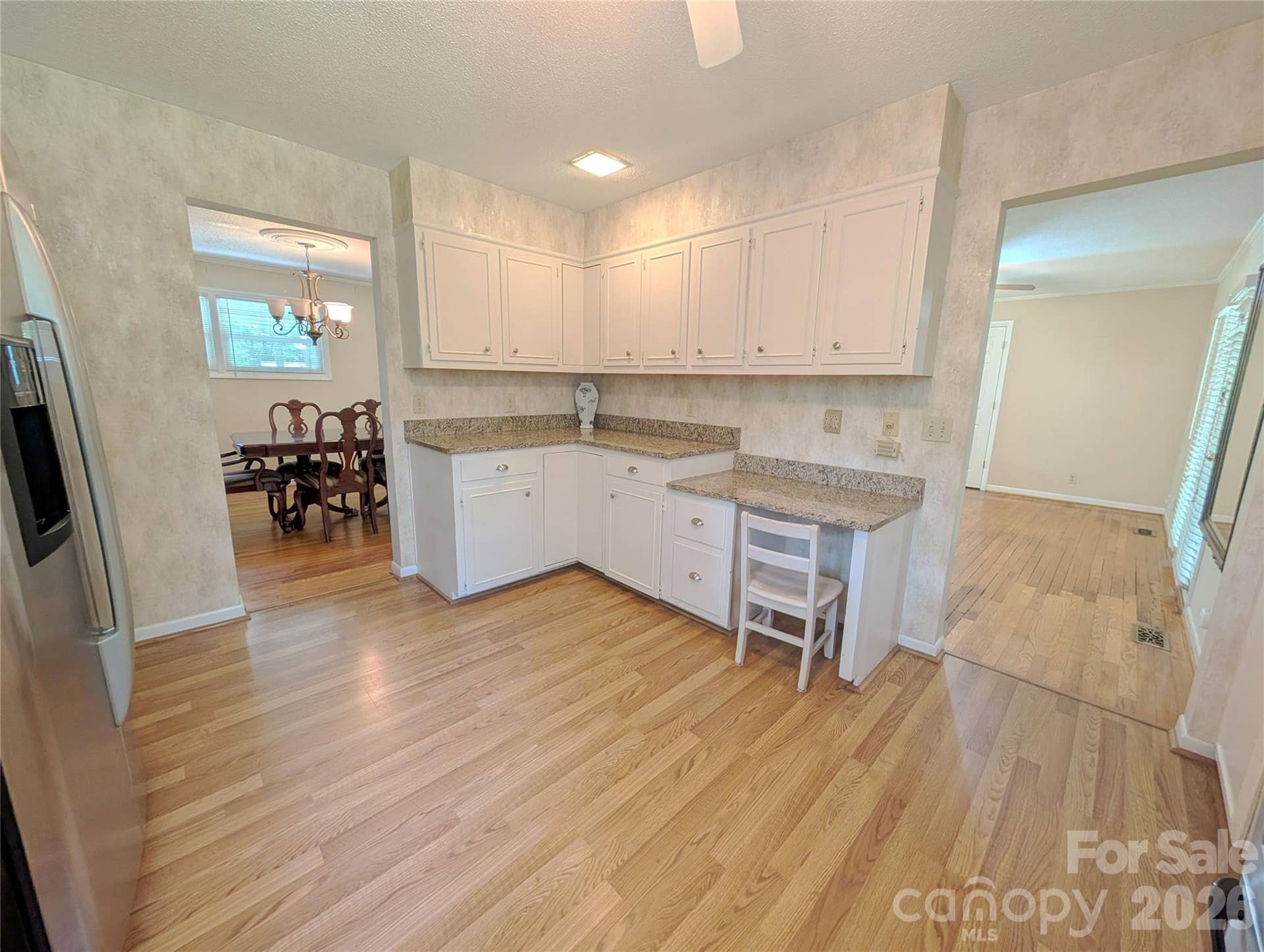 Kitchen with desk