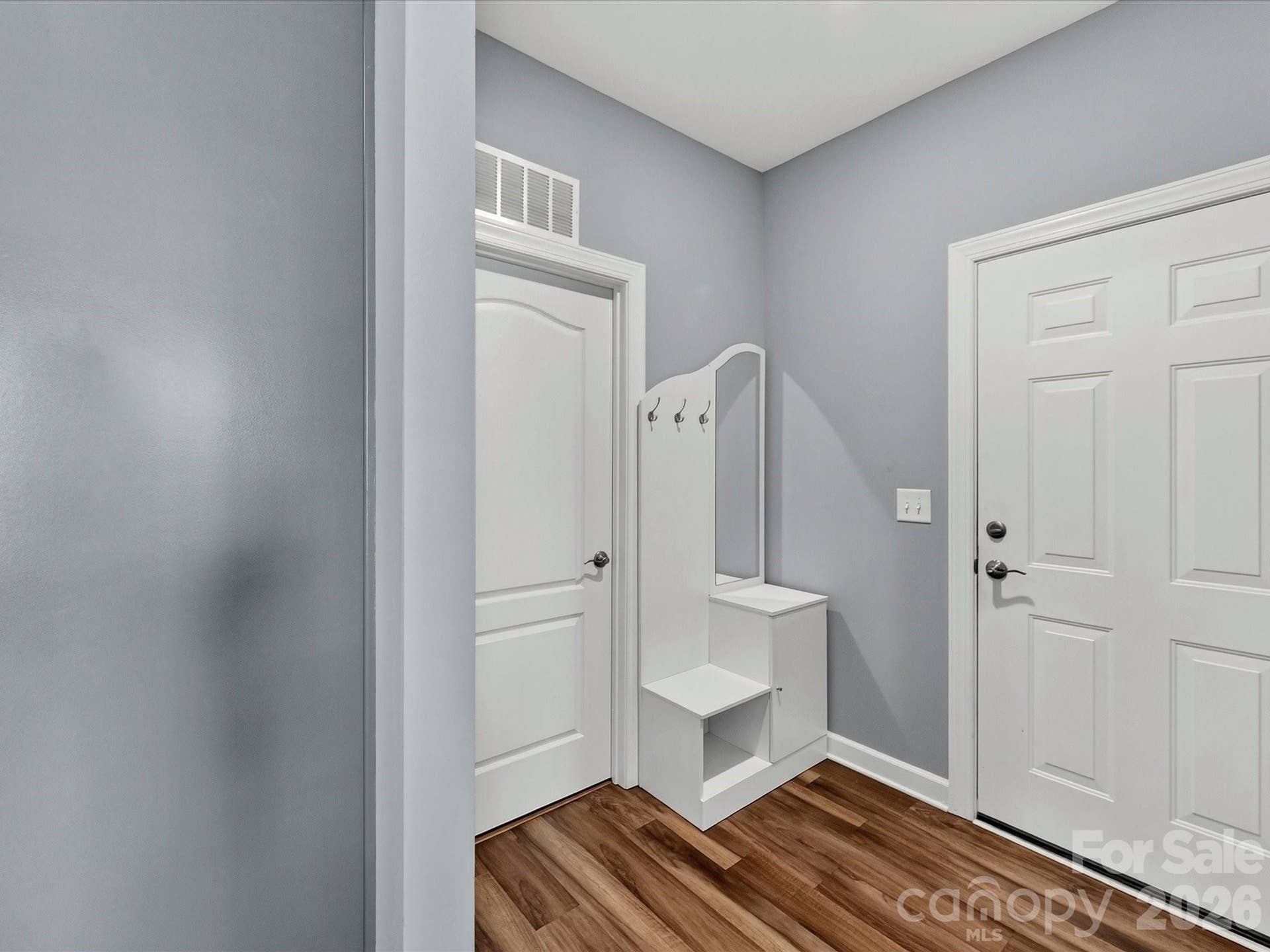 Mud Room from Garage (Cabinet is not attached and does not remain)