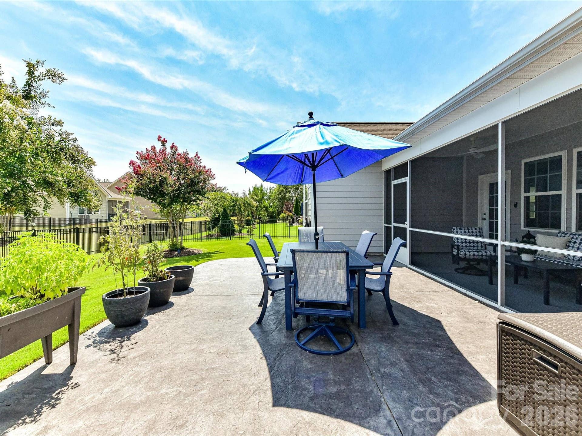 Fenced Yard and Landscaping Added on side and rear Yard