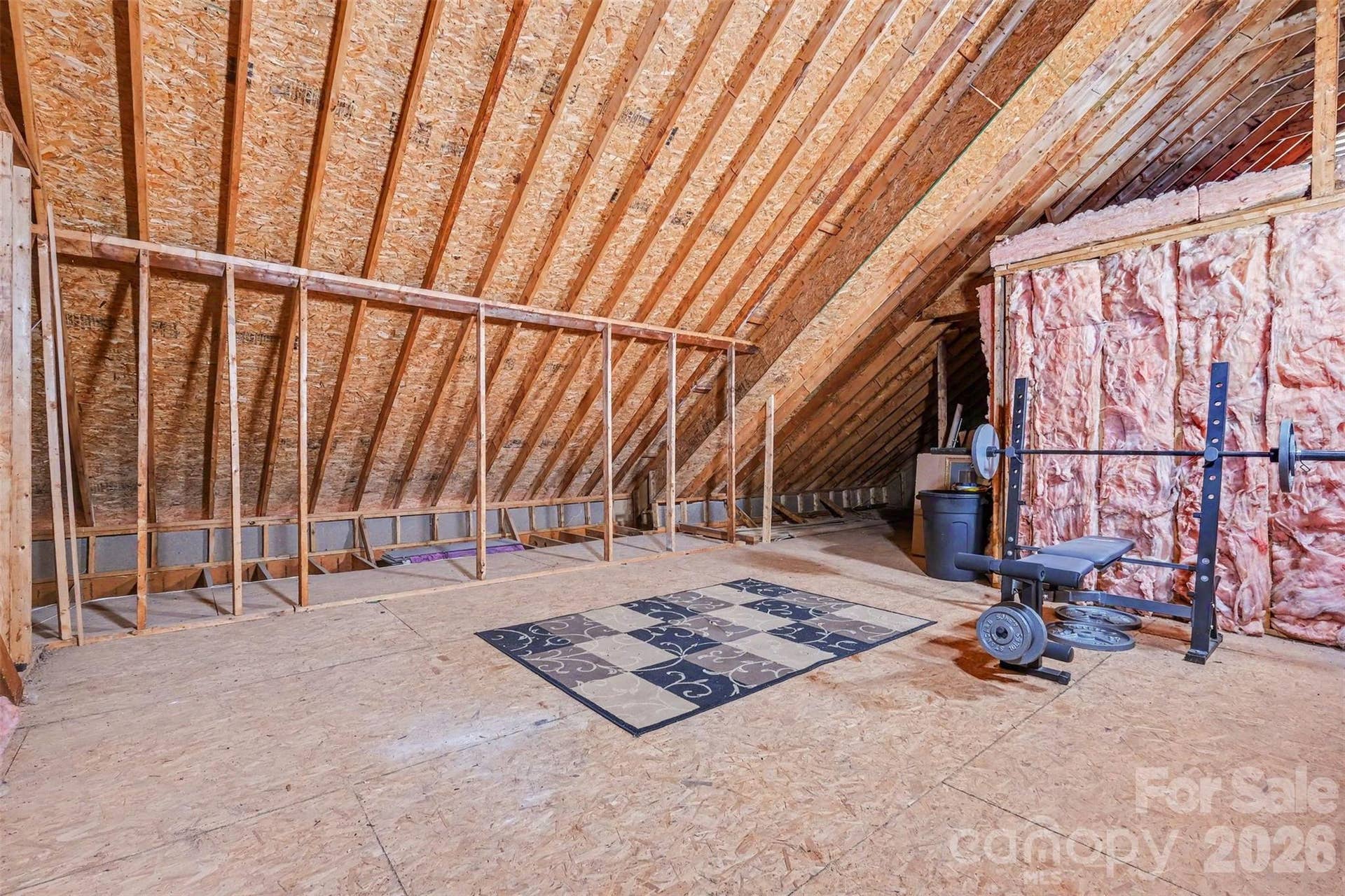 Huge walk-in storage space or finish for additional living space