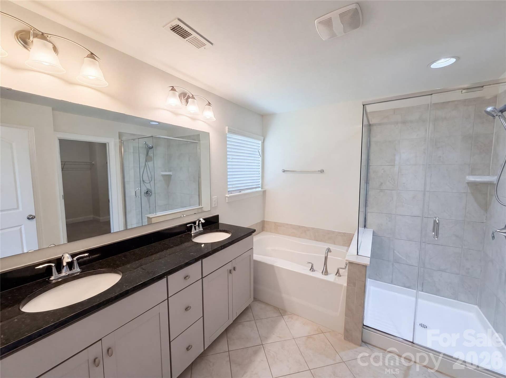 primary bathroom with water closet